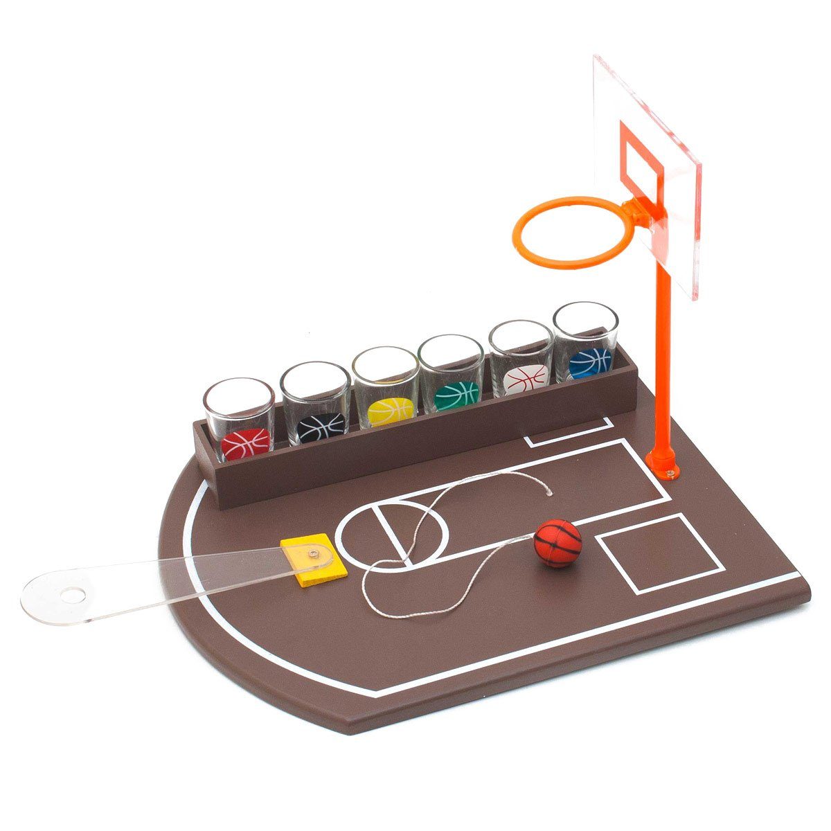 Basketball Goods+Gadgets Schnapsgläsern Spiel, mit Partyspiel 6 Saufspiel, Trinkspiel