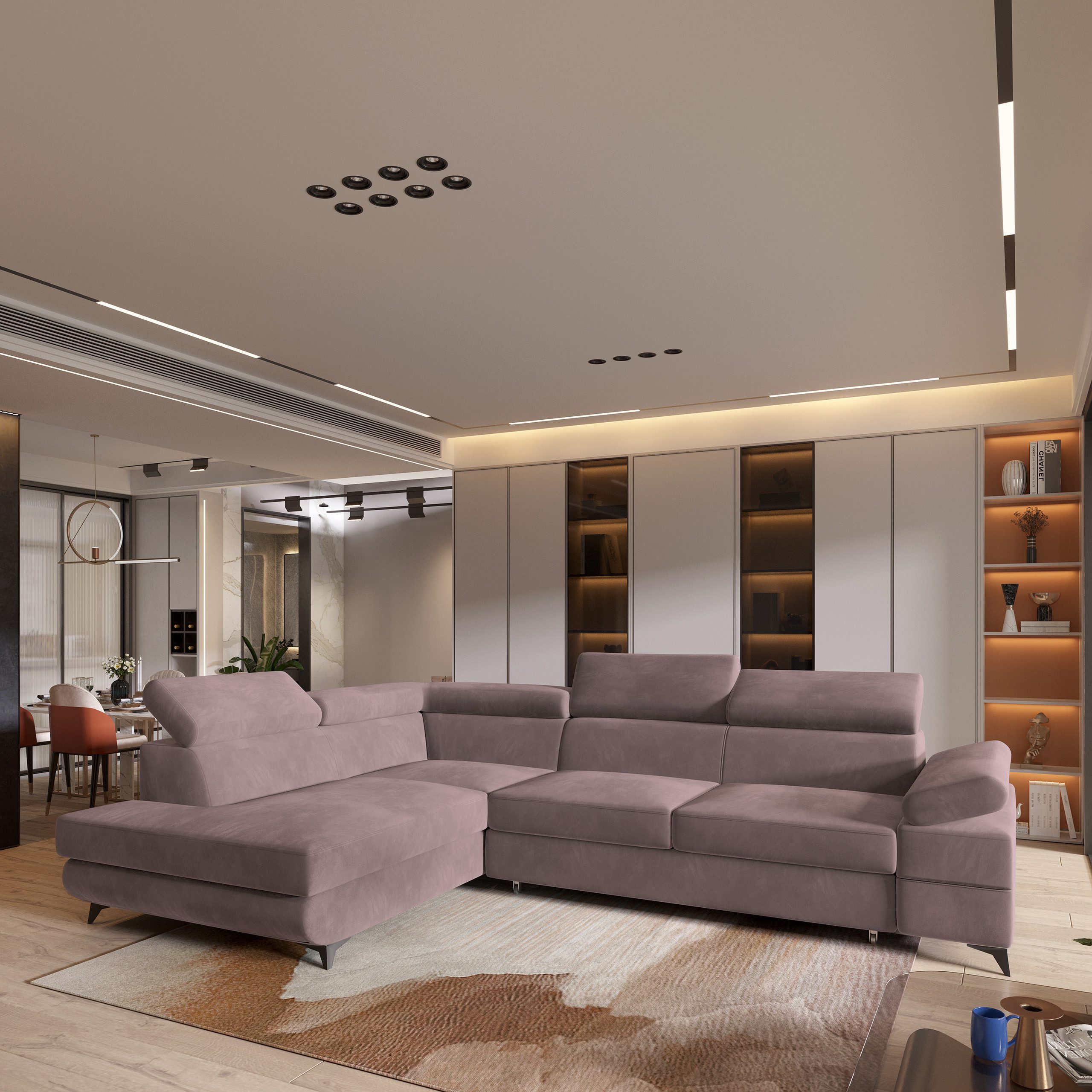 Masseno Ecksofa FAVIEN mit Schlaffunktion L-Form, günstig online kaufen