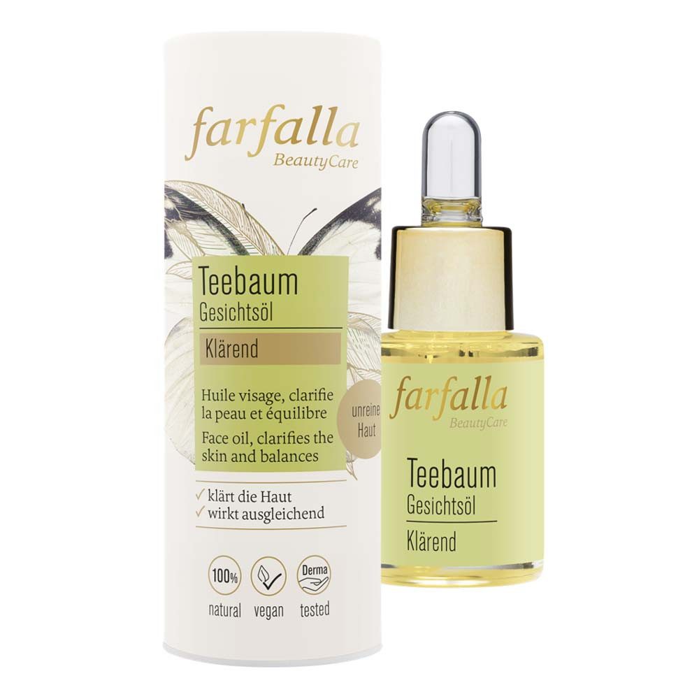 Farfalla Essentials AG Gesichtsöl Teebaum - Gesichtsöl klärend 15ml