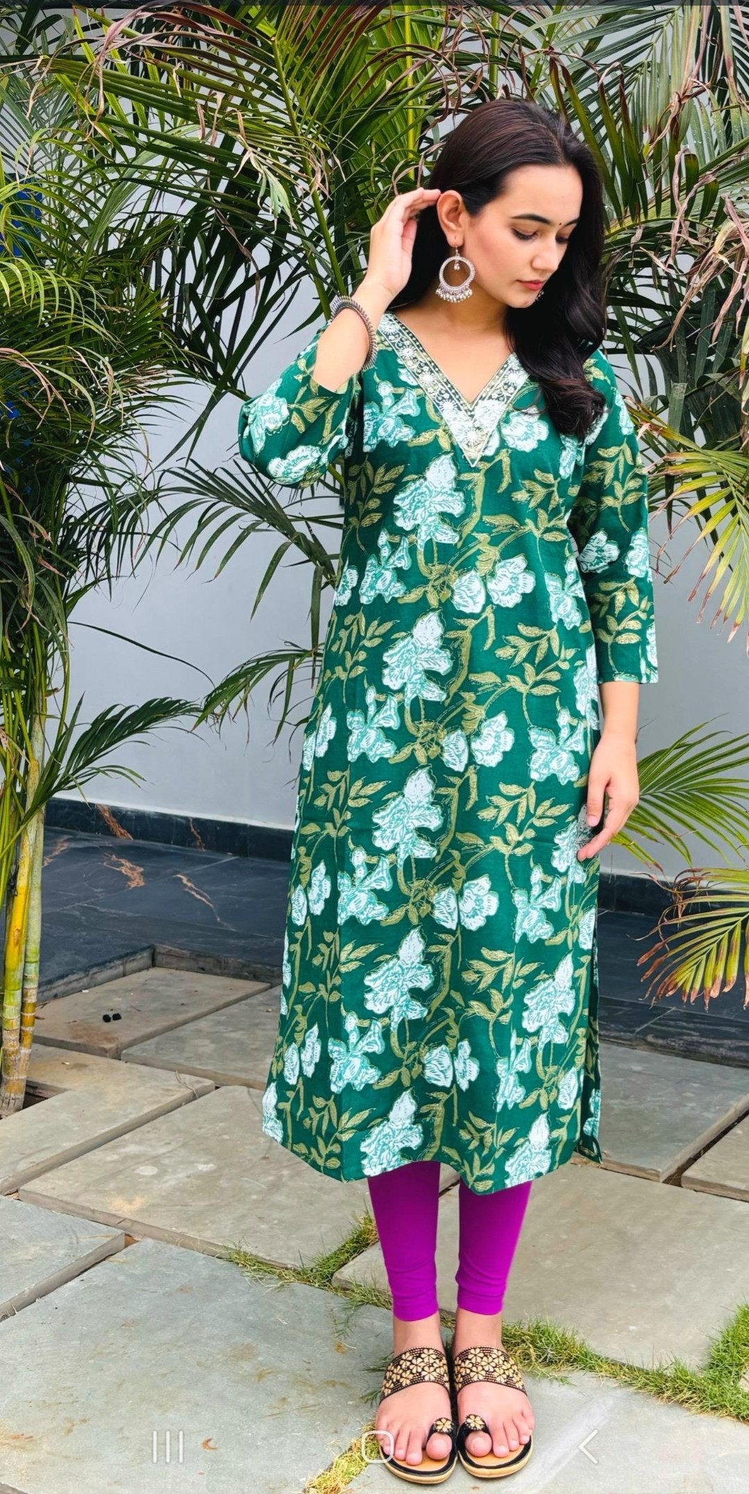 PfauGermany Longtunika Poppy Print