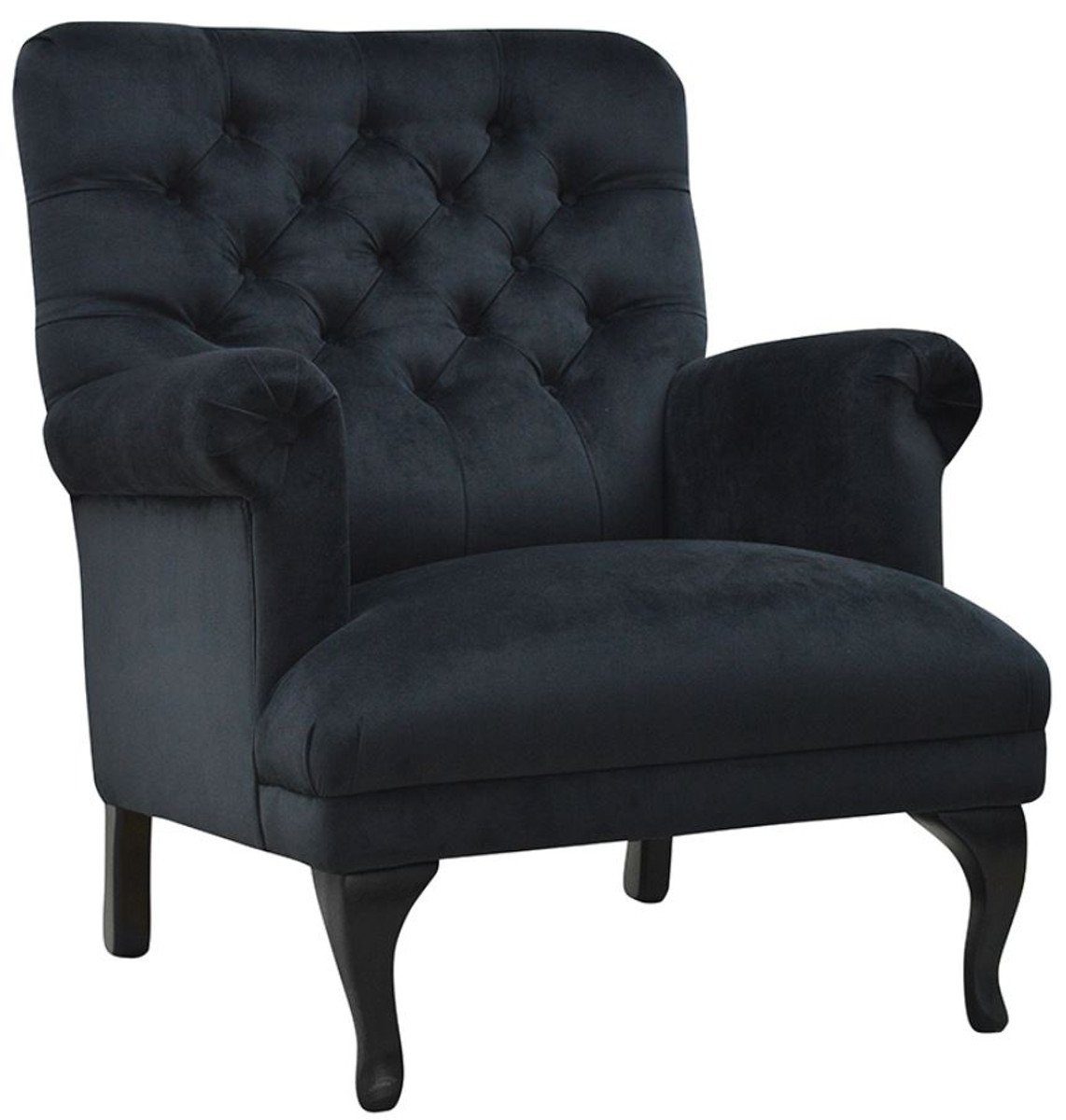 Casa Padrino Кресла Chesterfield Luxus Chesterfield Samt Кресла 82 x 75 x H. 93 cm - Verschiedene Farben - Chesterfield Wohnzimmermöbel