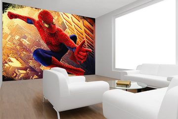 WandbilderXXL Fototapete Spiderman, glatt, Retro, Fernseheroptik, Vliestapete, hochwertiger Digitaldruck, in verschiedenen Größen