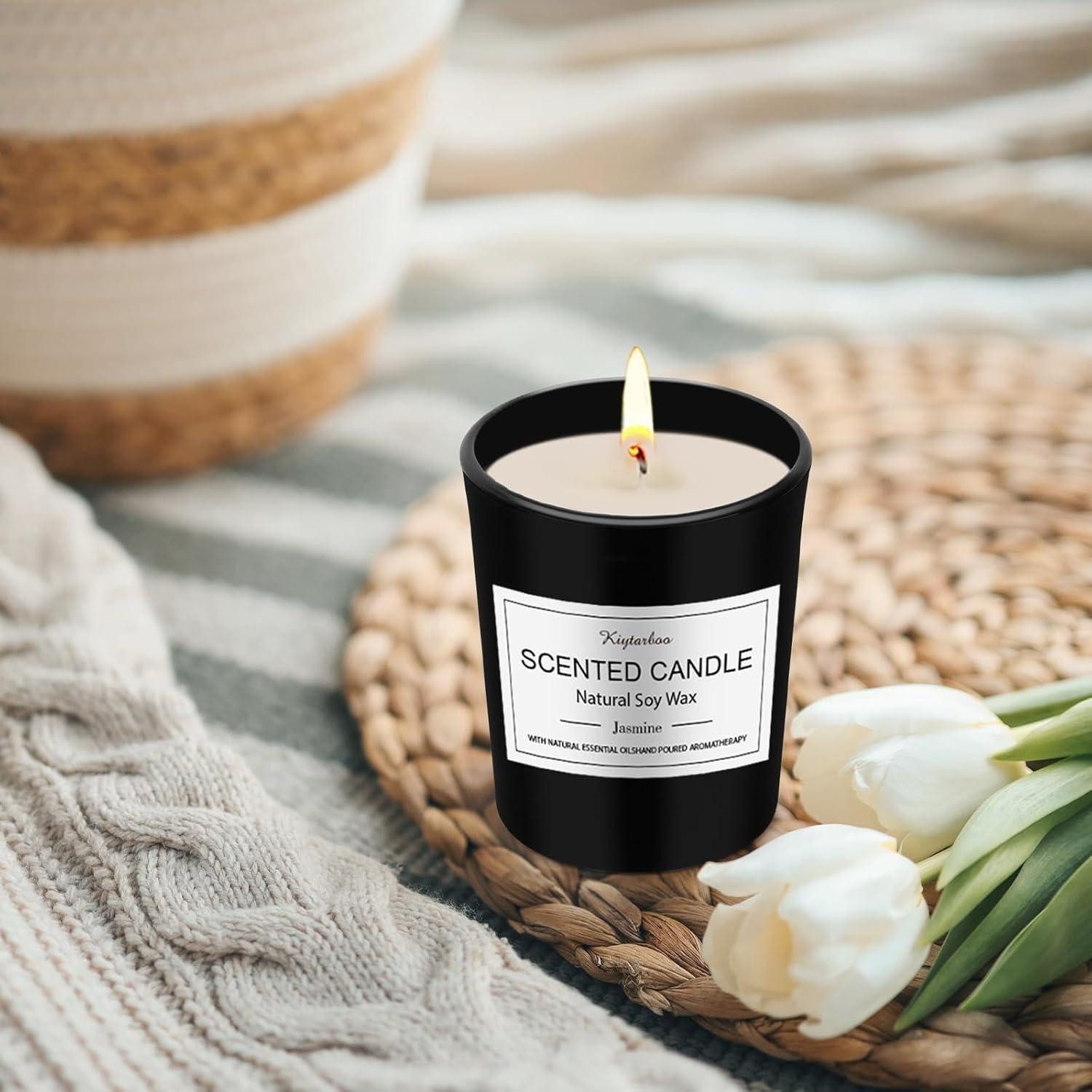 LuxusKollektion Duftkerze Duftkerzen Glas Geschenkset 12er Sojawachs 180h 12 Duft Candle