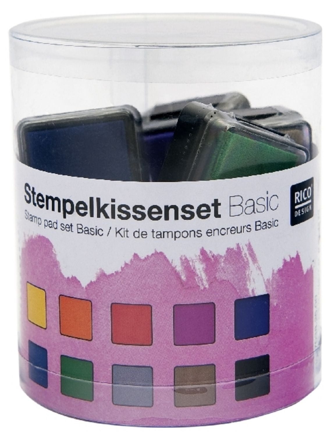 Rico Design Stempel Stempelkissenset Basic