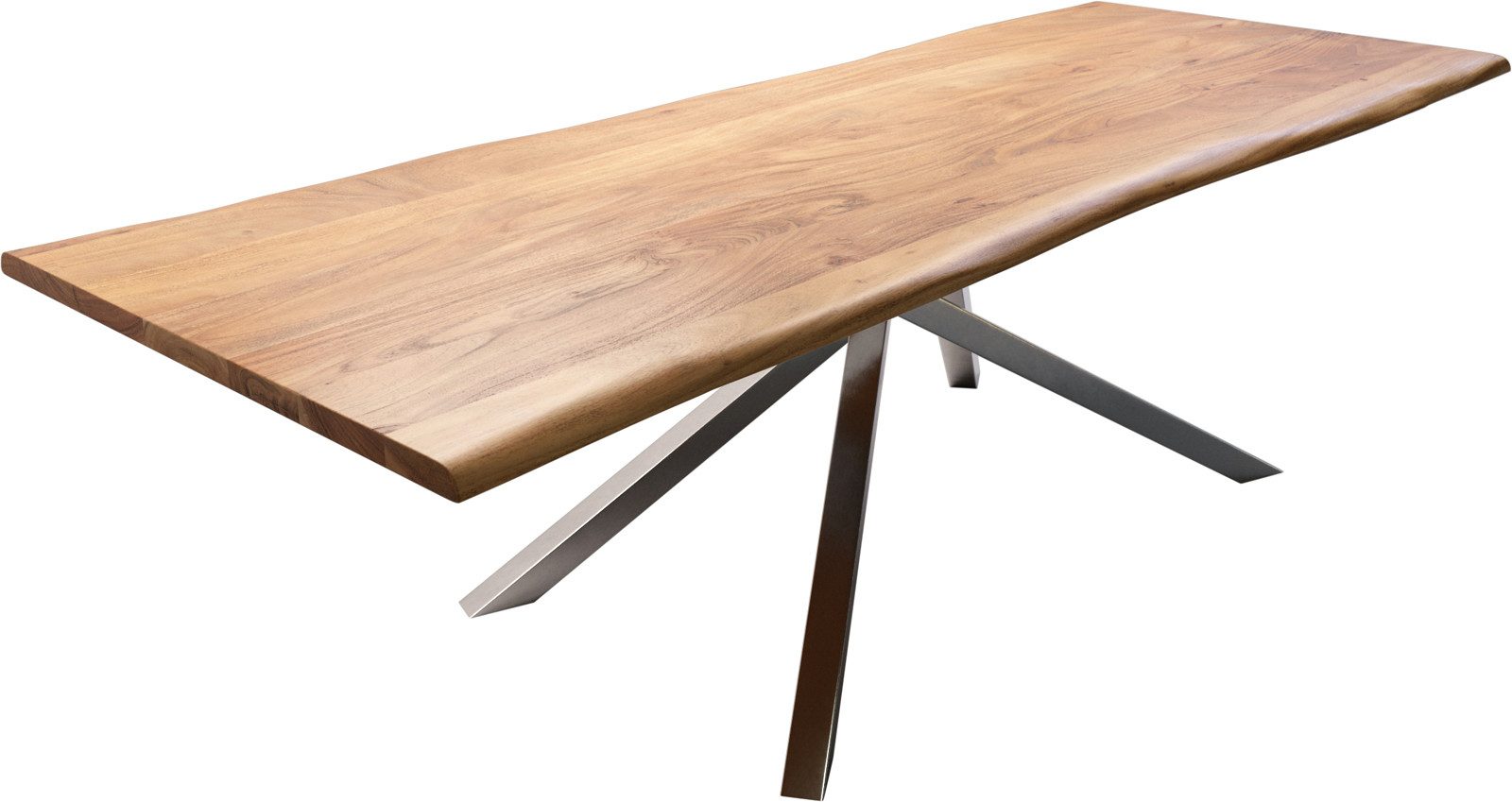 DELIFE Esstisch Edge, Akazie Natur 260x100 günstig online kaufen