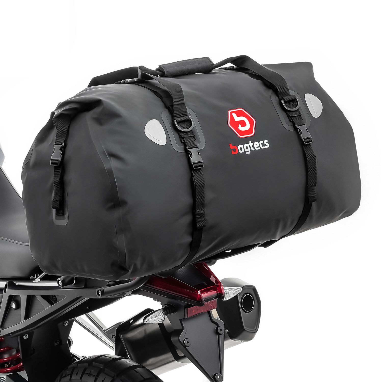 Bagtecs Topcase Set Gepäckbrücke + Hecktasche für Aprilia Tuareg 22-26 XF80