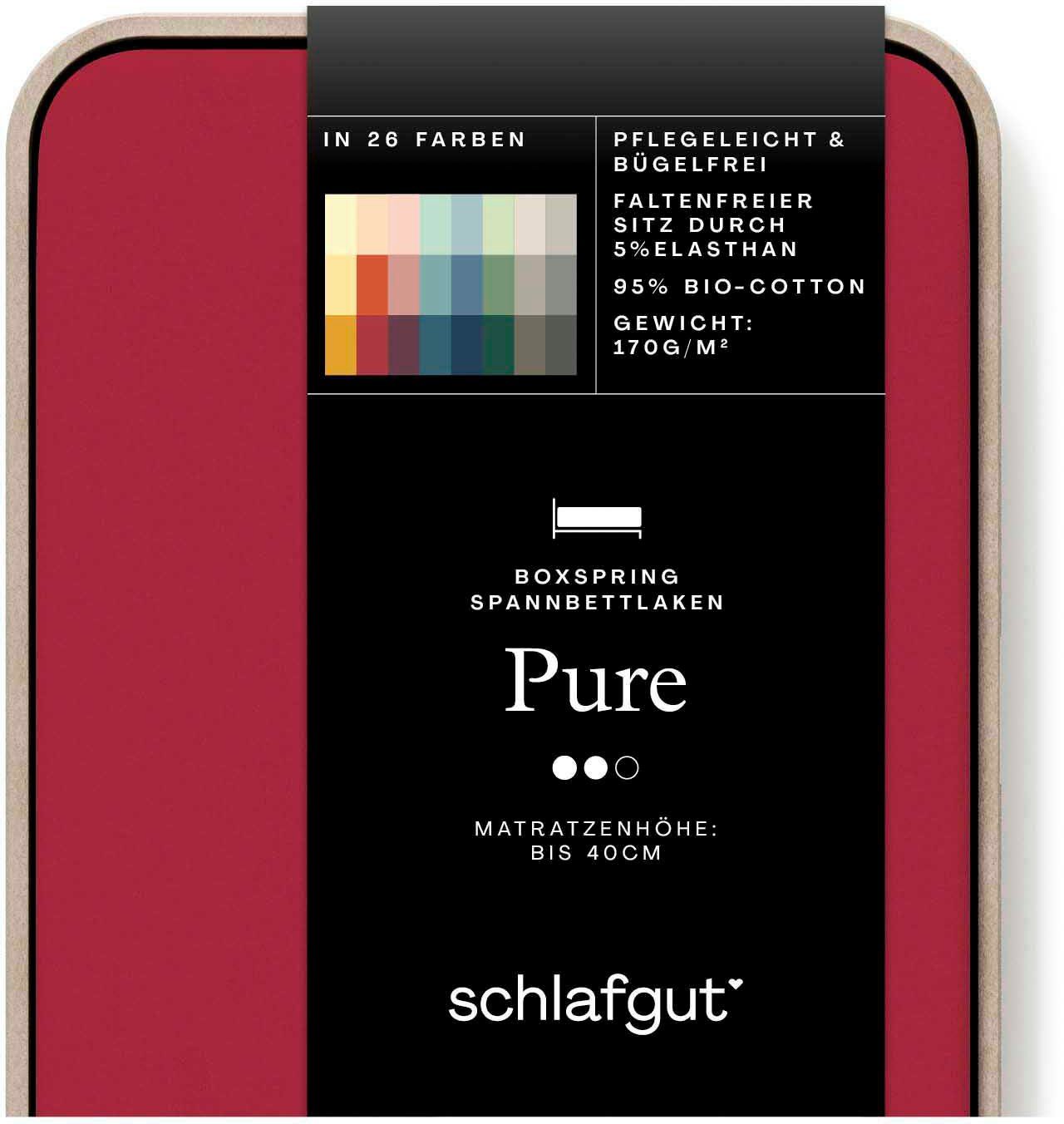 Schlafgut Spannbettlaken PURE BOXSPRING in Gr. günstig online kaufen