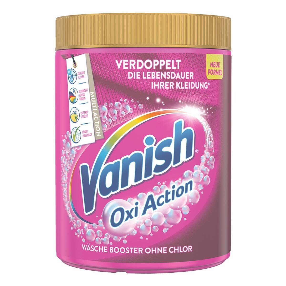 VANISH 880g Fleckentferner (ohne Pink Chlor) Oxi Action Pulver