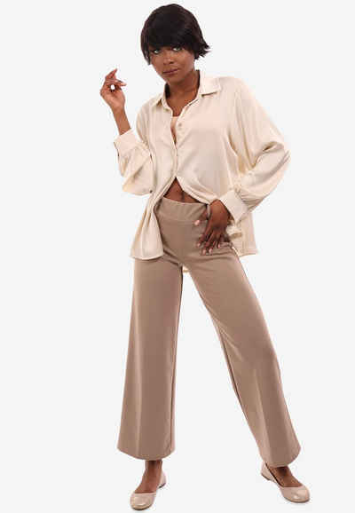 YC Fashion & Style Jerseyhose Jerseyhose mit weitem Bein mit elastischem Bund
