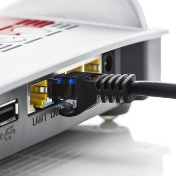 deleyCON deleyCON 5x 0,5m CAT6 Patchkabel Netzwerkkabel Gigabit LAN U/UTP RJ45 LAN-Kabel