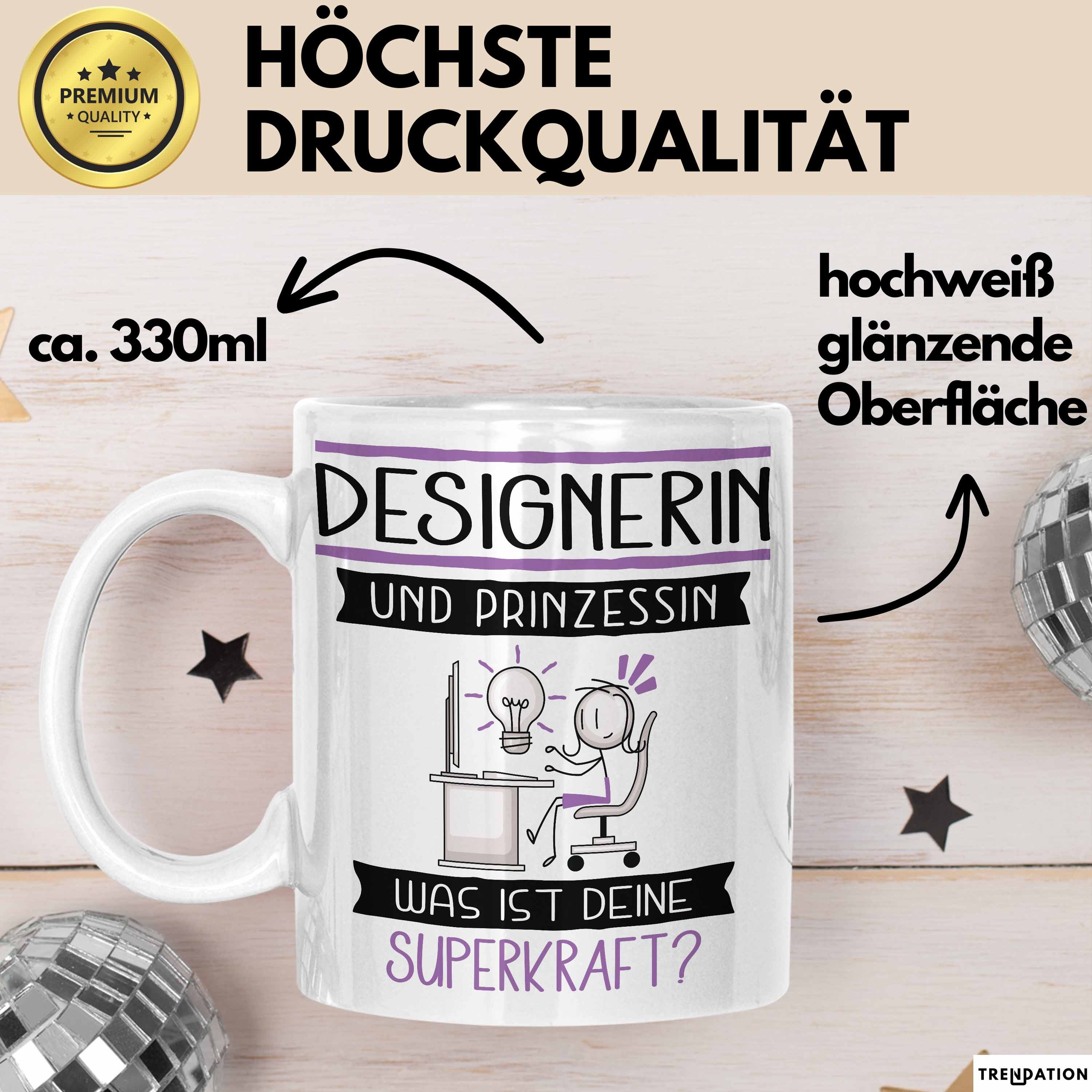 Trendation Tasse Designerin Und Prinzessin Tasse Geschenk Für Eine Designerin Geburts