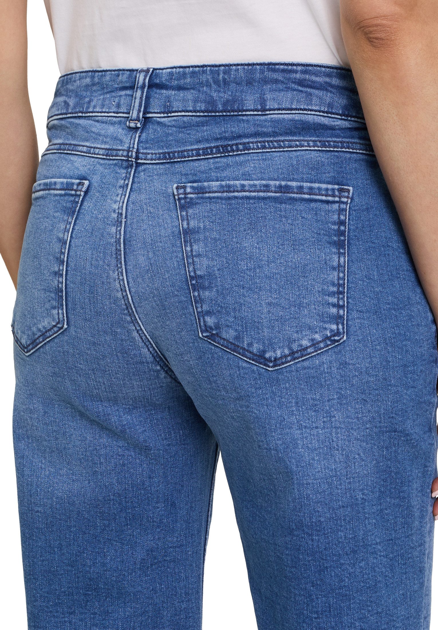 Cartoon Stretch-Jeans Damen mit Eingrifftaschen