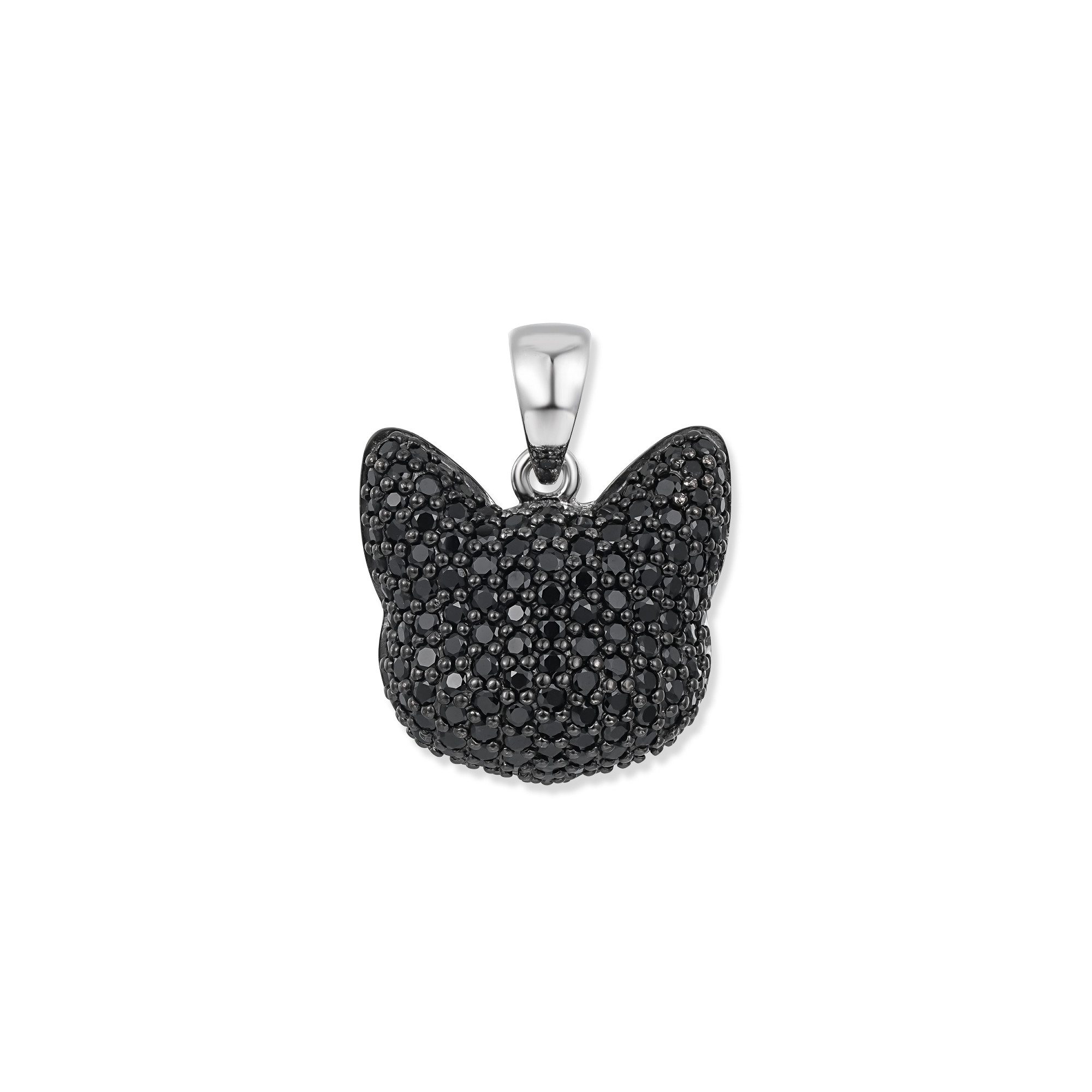 Seinerzeit FLORA & FAUNA Кулоны Kuro Katzen Anhänger (1-tlg), Material: 925 Sterling Silber, rhodiniert, geschwärzt