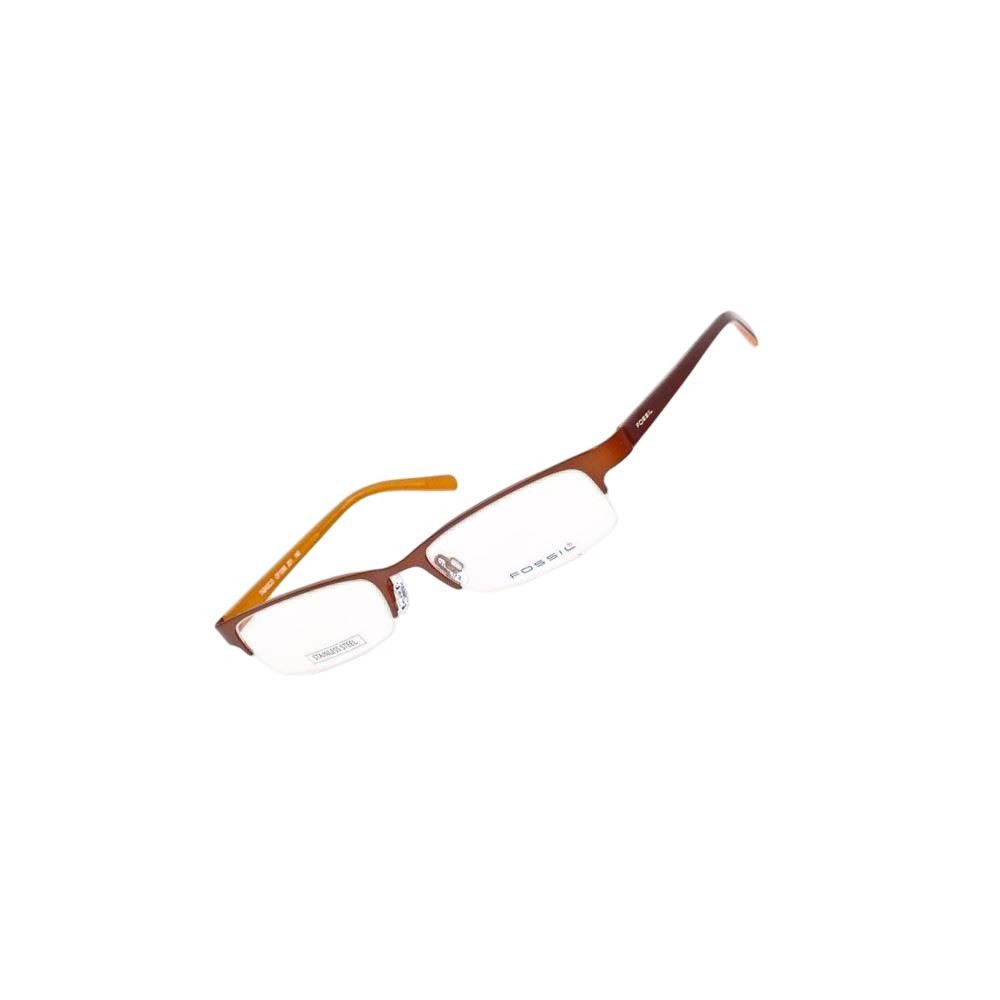 Fossil Brillengestell Korrektionsfassung Brille Metall Orange 52/18/140 - OF1088201, Metall