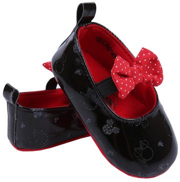 Sarcia.eu Schwarze lackierte Baby-Schühchen DISNEY 6-9 Monate Ballerina