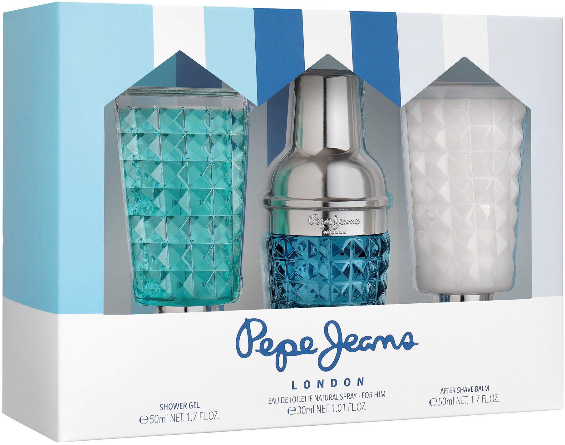 Pepe Jeans Duft-Set Pepe Jeans Gift Set for him, 3-tlg., Langlebiger Duft