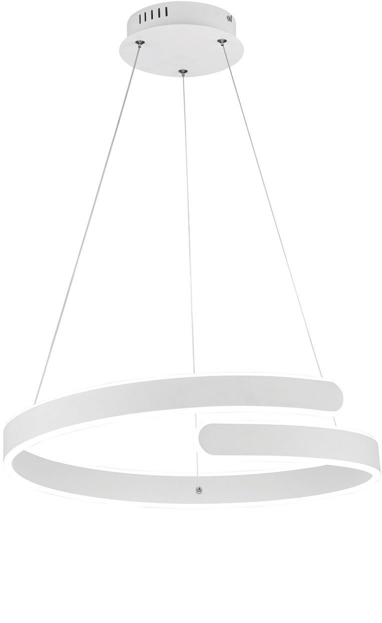Reality Leuchten LED Pendelleuchte Parma, Dimmfunktion, mehrere Helligkeitsstufen, LED fest integriert, Neutralweiß, Hängelampe neutralweiß 4000K, 4500 Lumen 37W, dimmbar höhenverstellbar