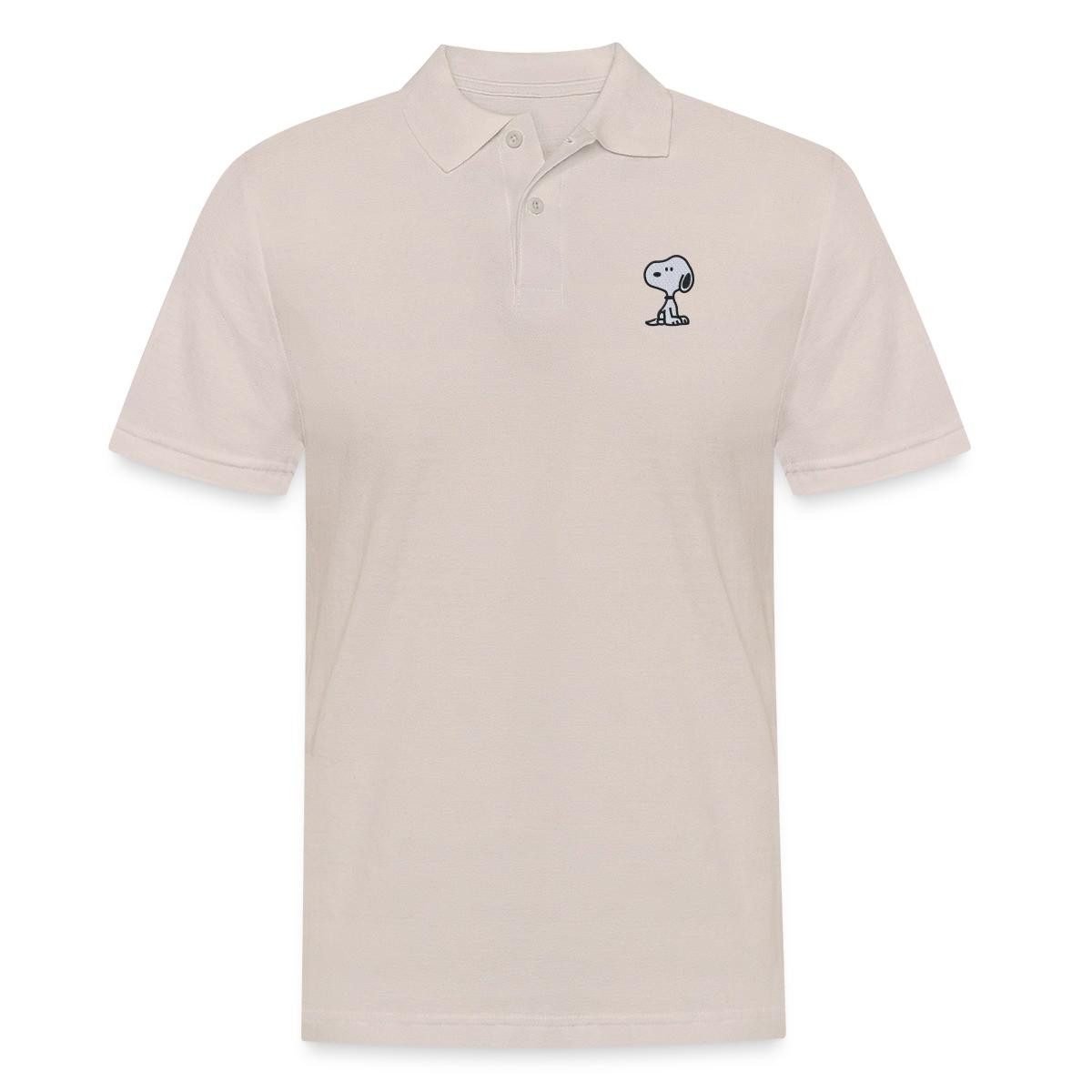 Spreadshirt Poloshirt Peanuts Snoopy Stick Niedlich Herren Poloshirt (1-tlg)