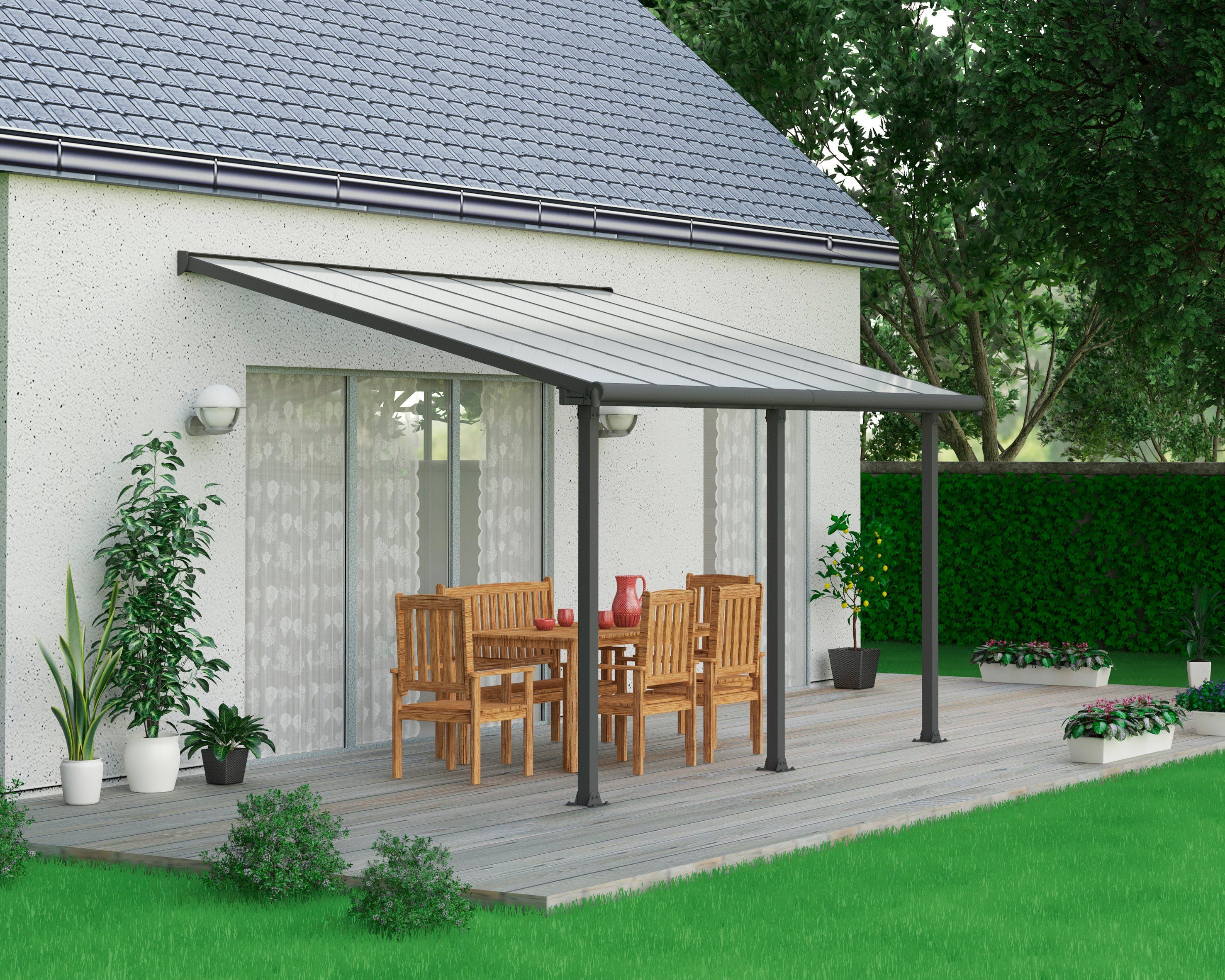 Palram - Canopia Terrassendach Olympia 3x4.2, BxT: 425x295 cm, Bedachung Doppelstegplatten, BxT: 425x295 cm