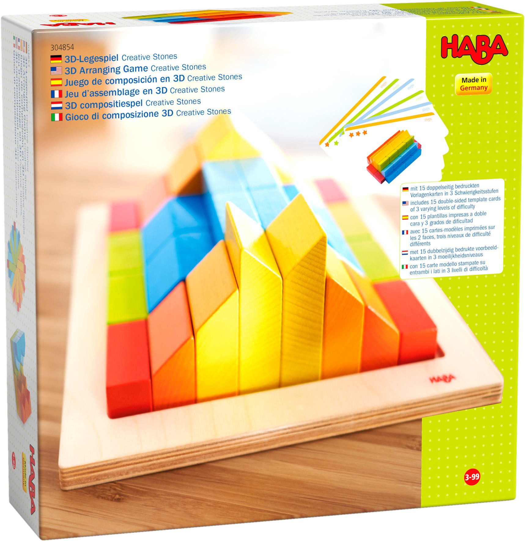 Haba Kleinkindwelt 3D Legespiel Creative Stones 1304854001 Spielbausteine