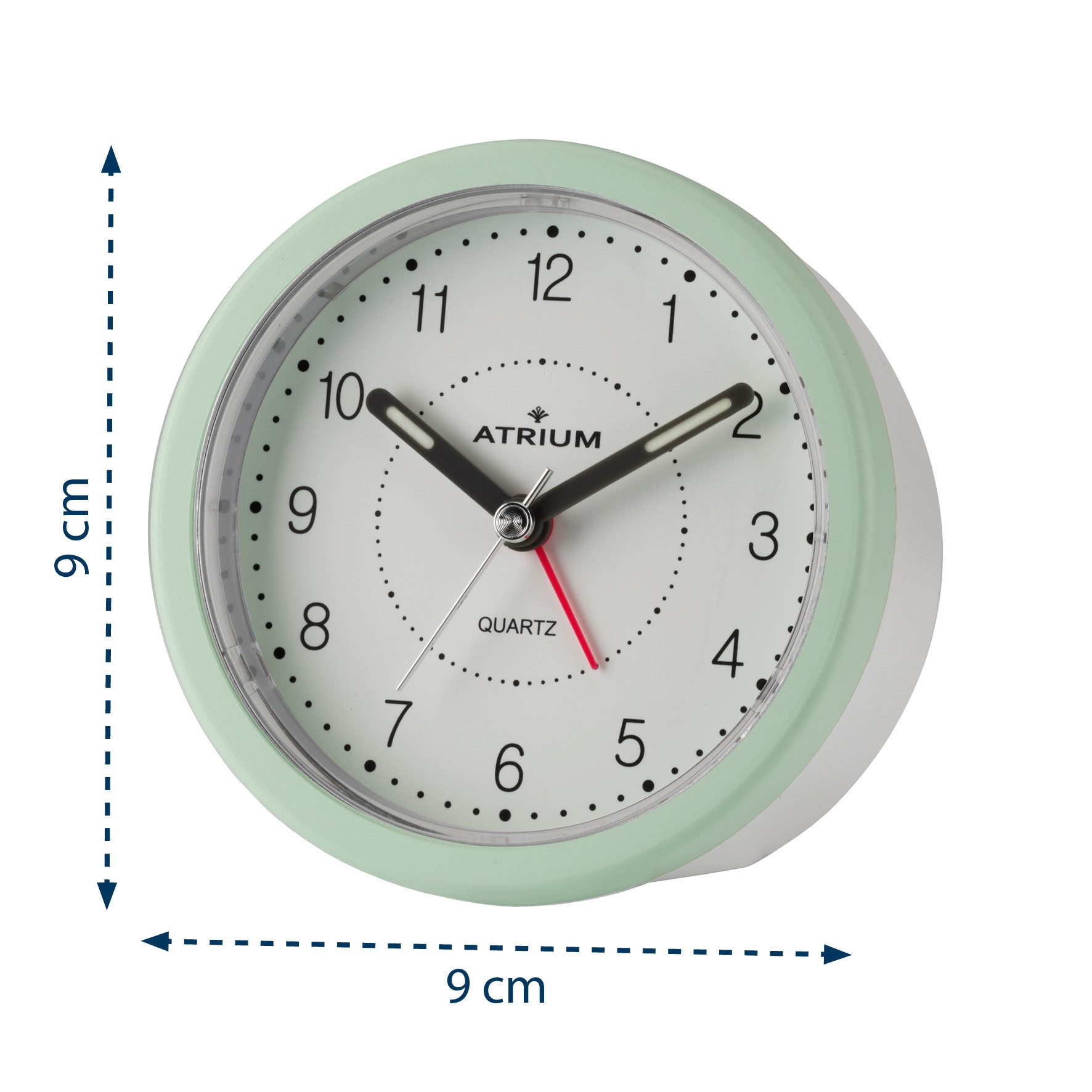 Atrium Quarzwecker A260 Analog Quarz ohne Ticken Licht Snooze Design Modern – Bild 3 von 5
