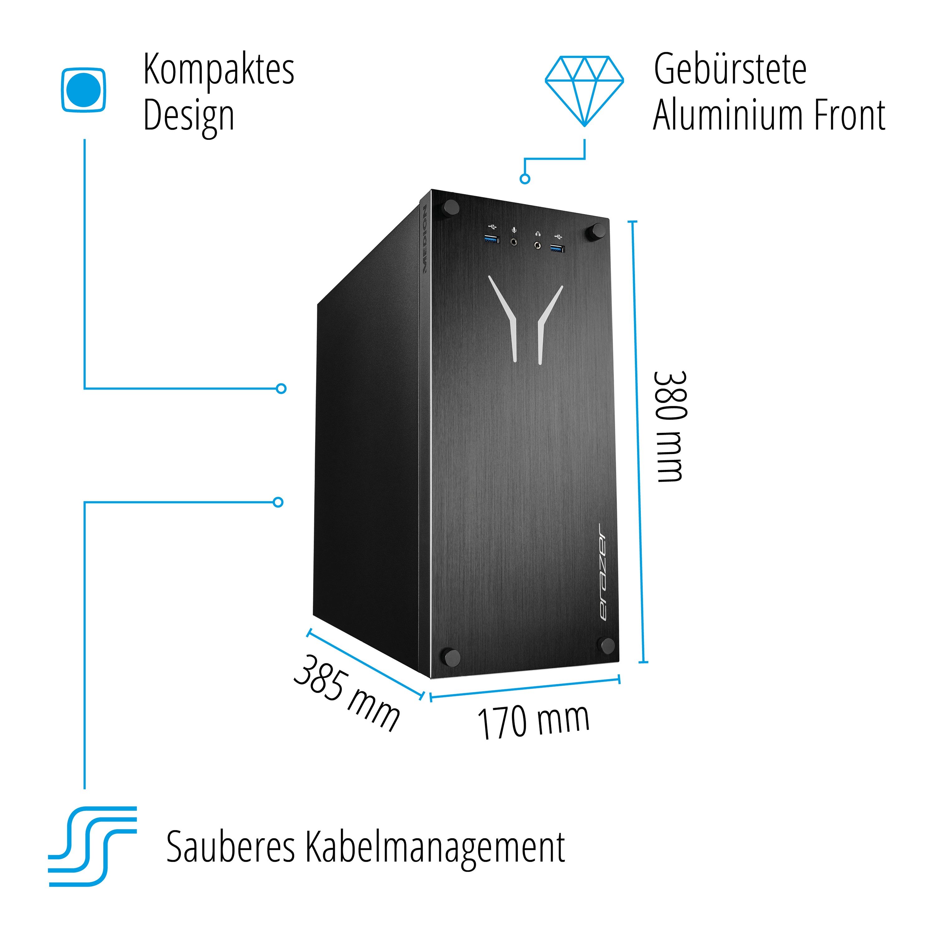 ERAZER Prozessor Performance PC ERAZER Recon E30 (MD340096), RECON_E30