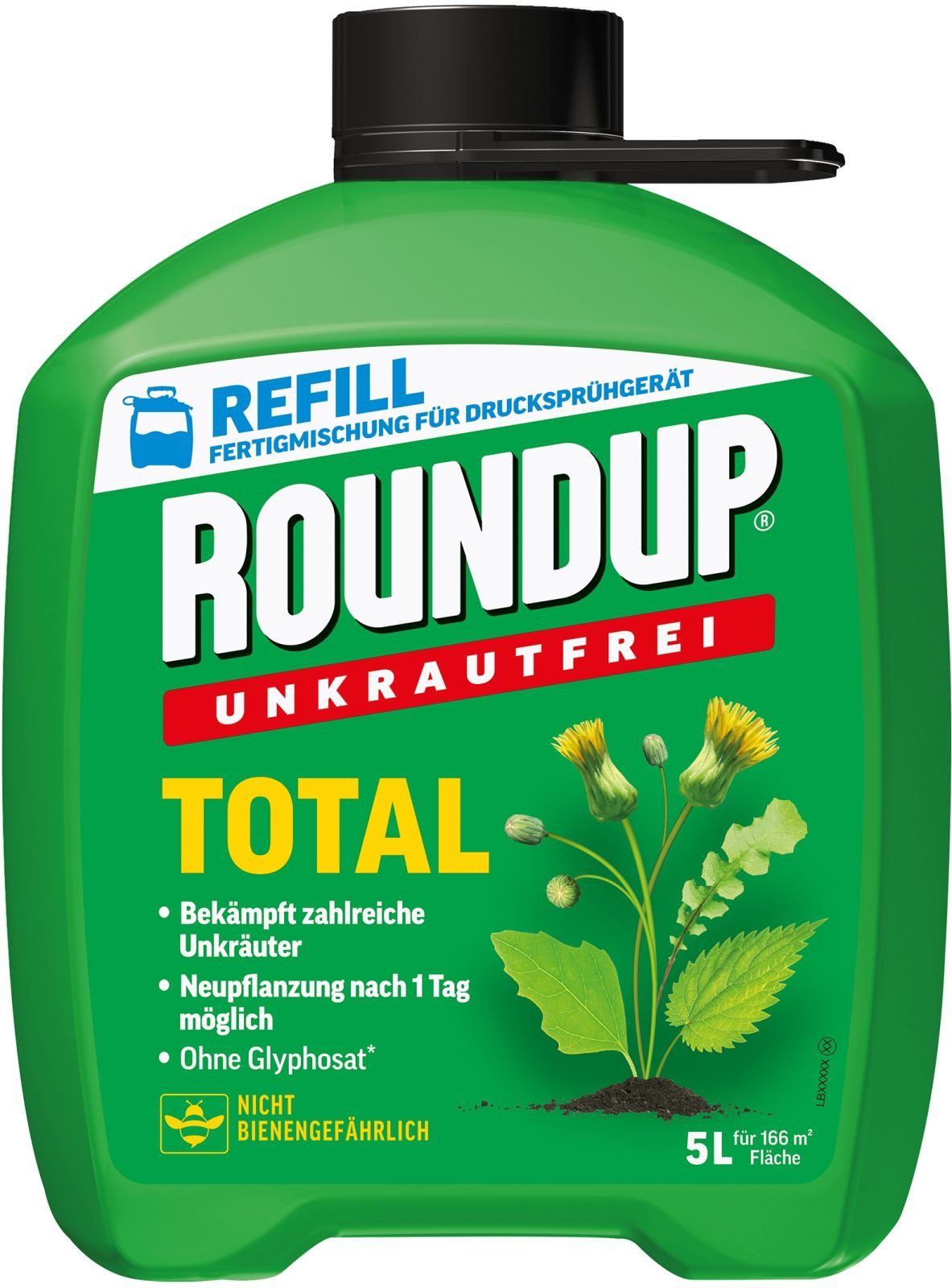 ROUNDUP Unkrautbekämpfungsmittel 5L Roundup®Unkrautfrei TOTAL
