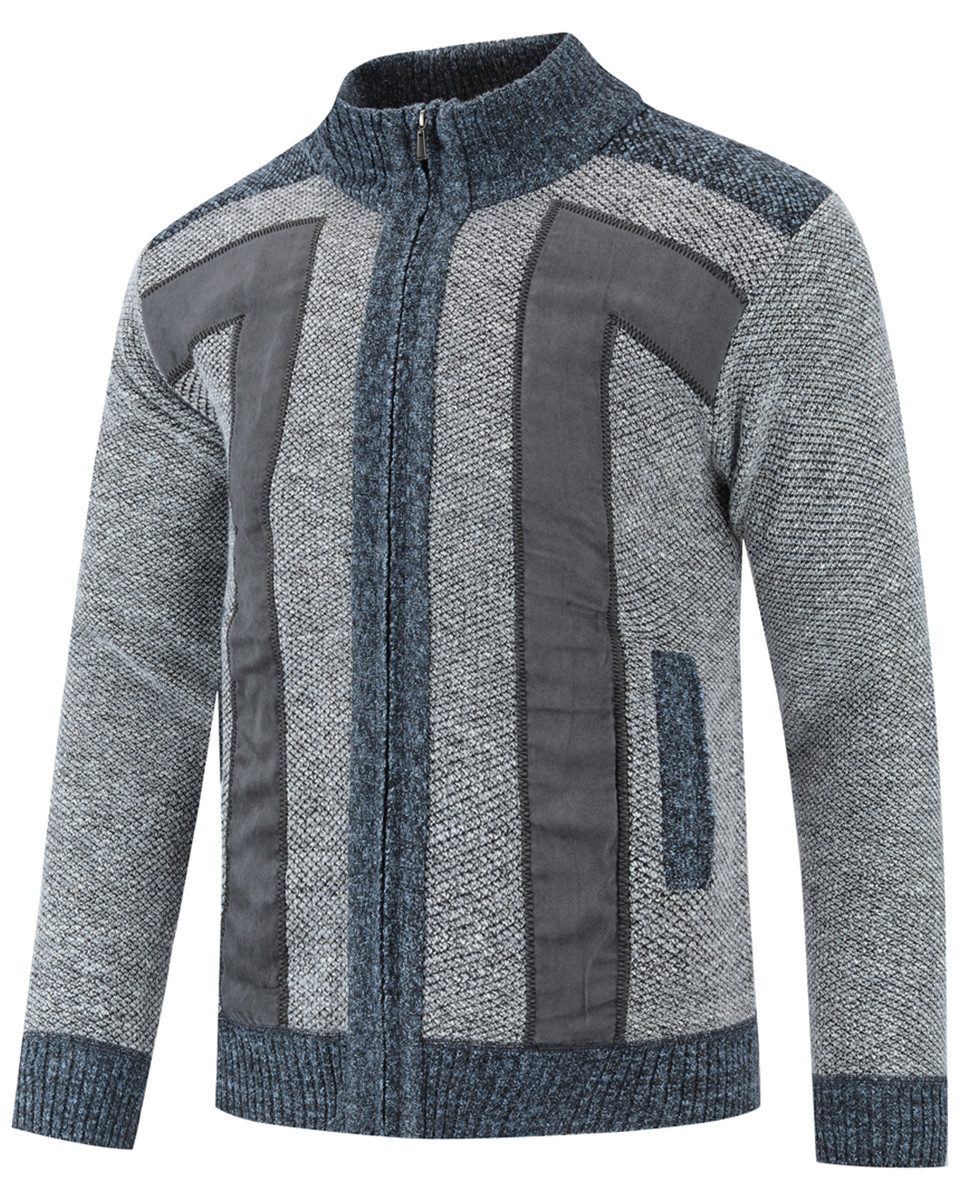 Allthemen Cardigan Herren Cardigan Grobstrick Gefüttert günstig online kaufen