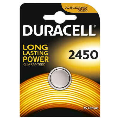 Duracell Duracell Batterie Knopfzelle CR2450 3.0V Lithium 1St. Batterie, (3 Volt V)