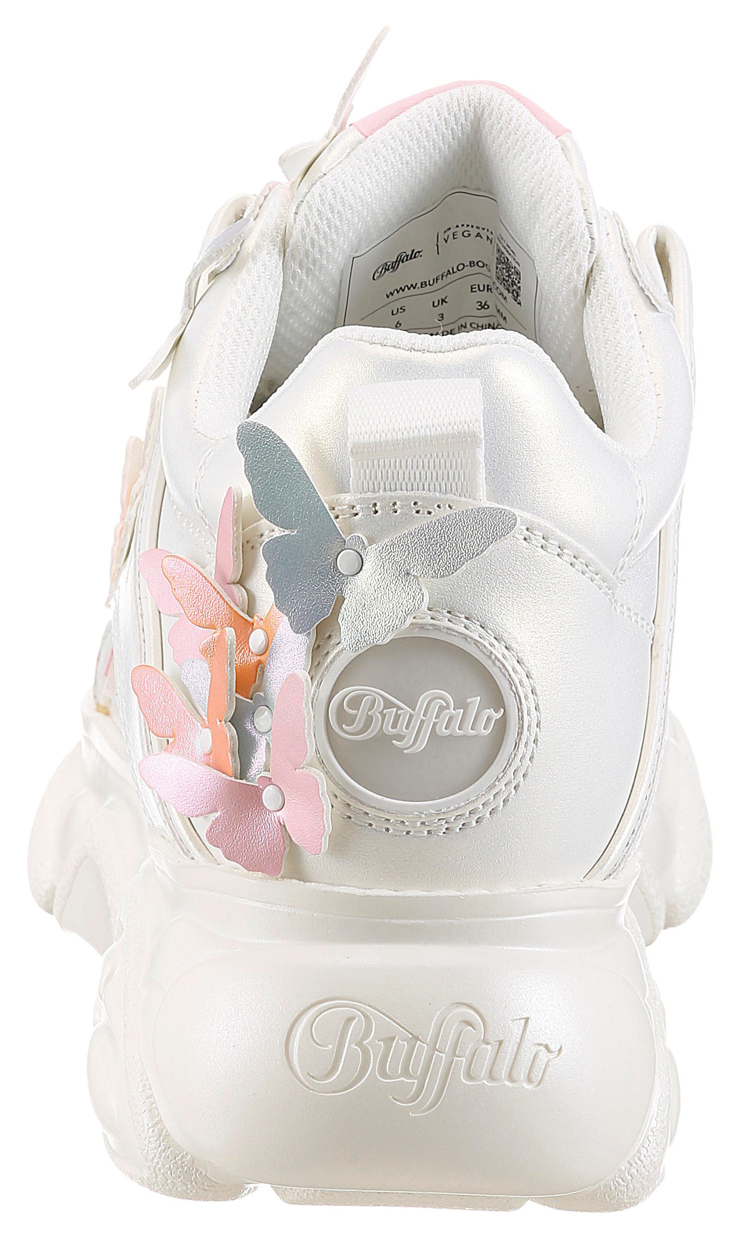 Buffalo Plateausneaker Freizeitschuh, Schnürer, Ugly Sneaker mit Bestickungen