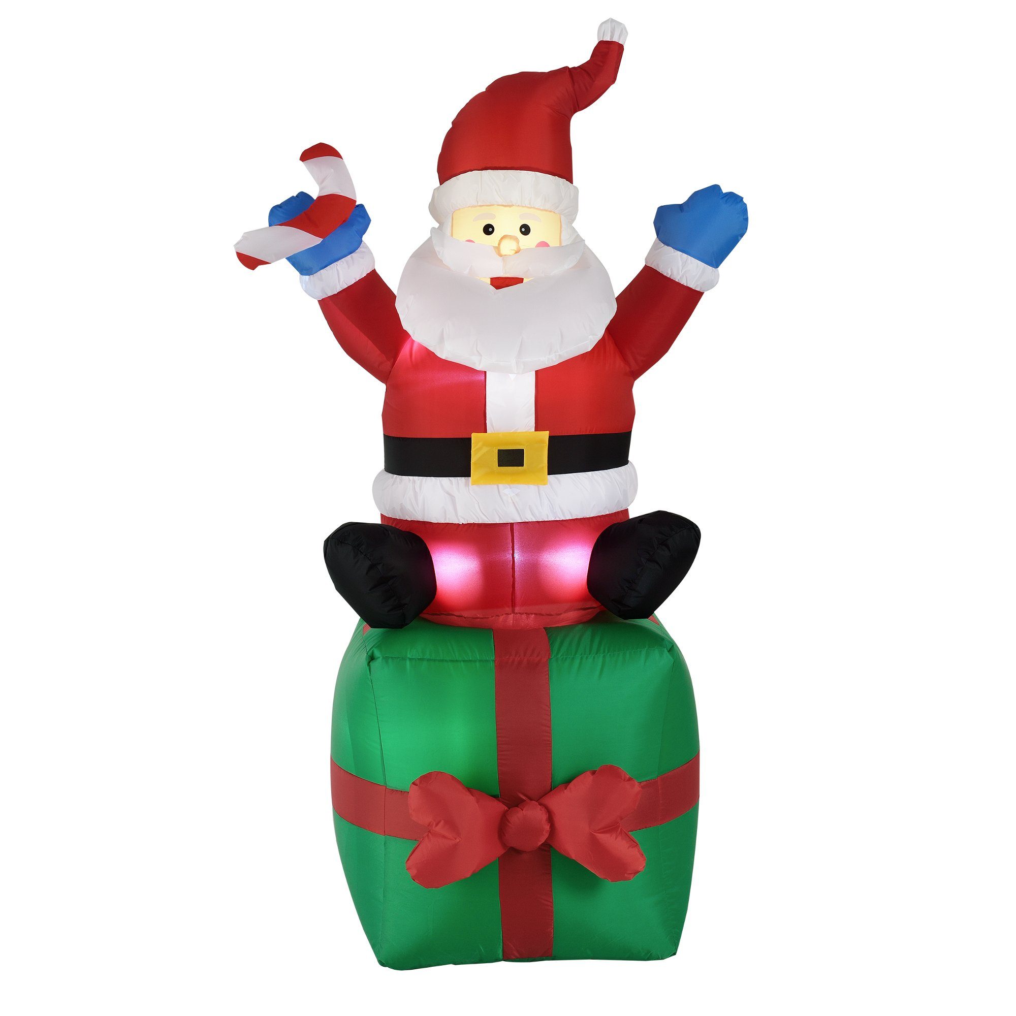 en.casa Weihnachtsmann, Nikolaus 180cm mit LED Beleuchtung aufblasbar  Weihnachtsdekoration online kaufen | OTTO