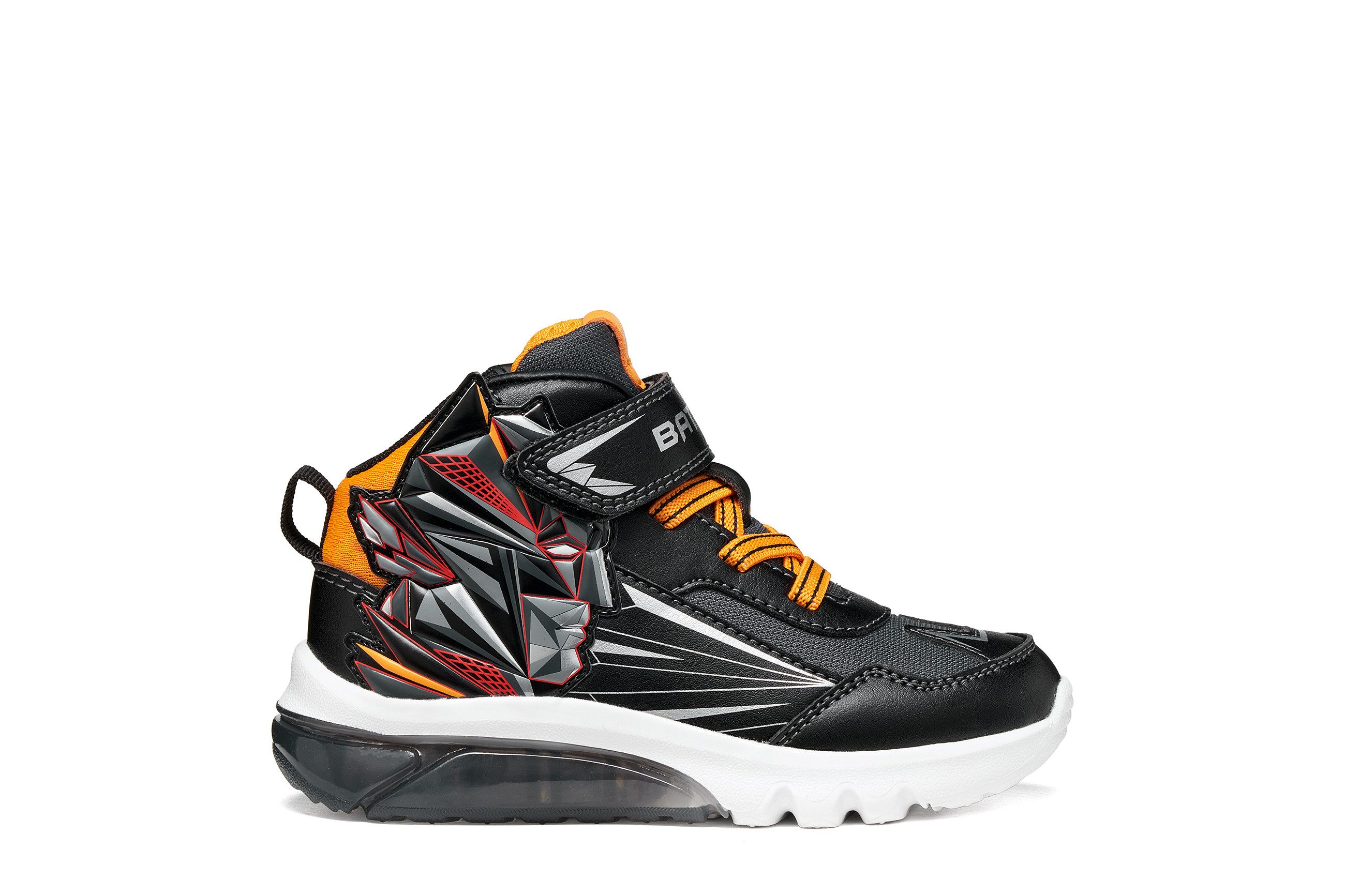 Geox J CIBERDRON BOY - Blinkschuh Sneaker Blinky Klettboots mit BATMAN-Motiv, Größenschablone zum Download – Bild 5 von 5