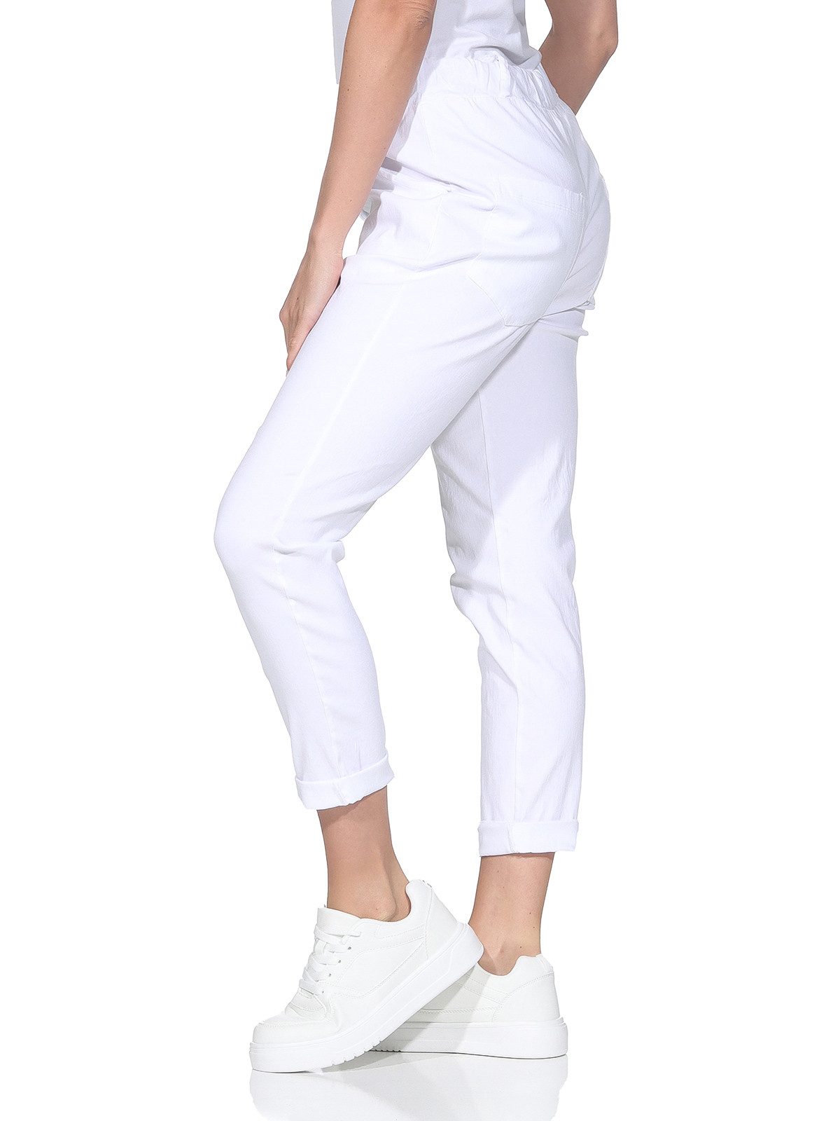 OriginalYou Schlupfhose Damen Stretch Freizeithose Stoffhose moderner Knitt günstig online kaufen
