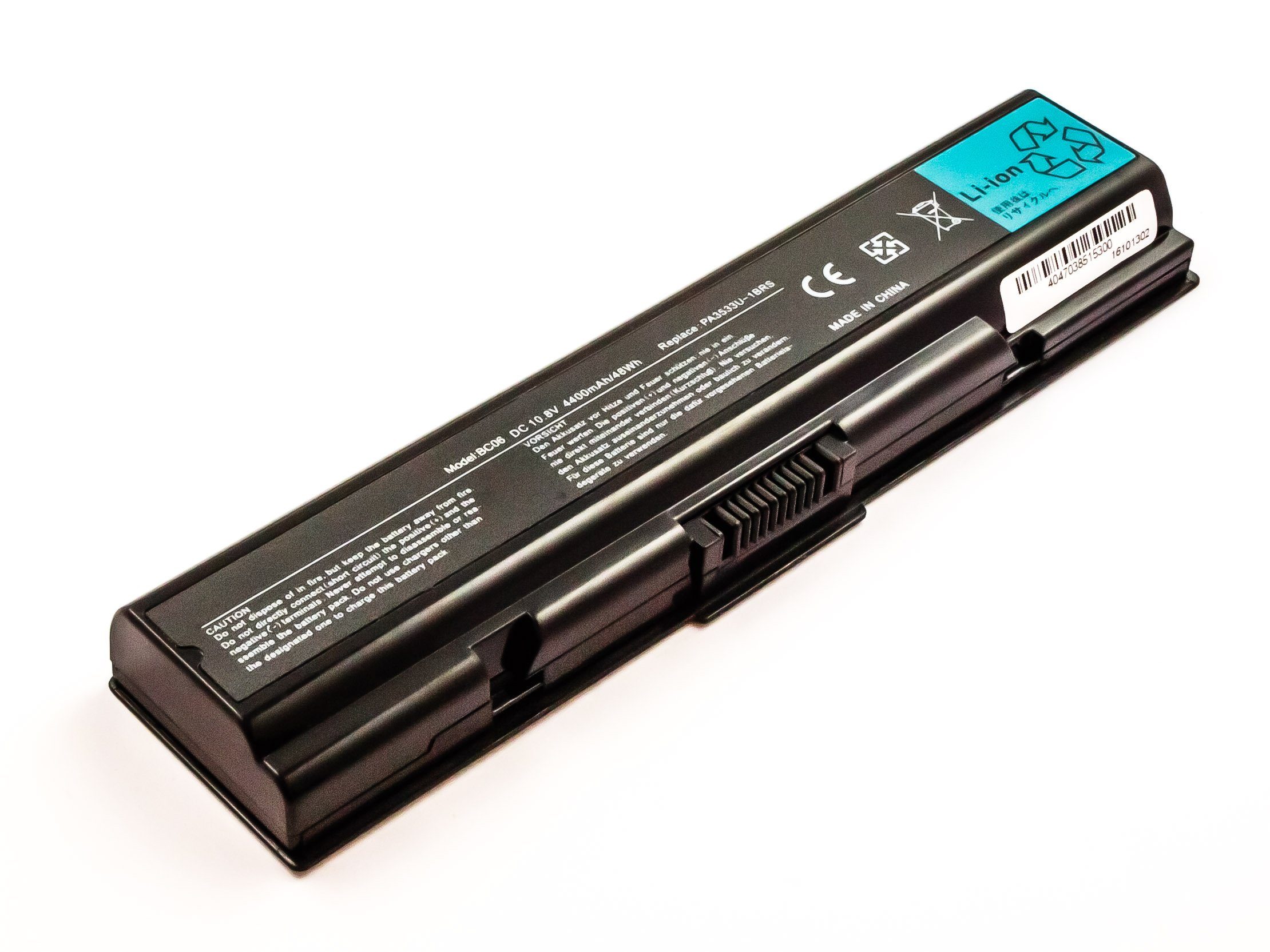 MobiloTec Akku kompatibel mit Toshiba Satellite L550D-13V Akku Akku 4400 mAh (1 St)