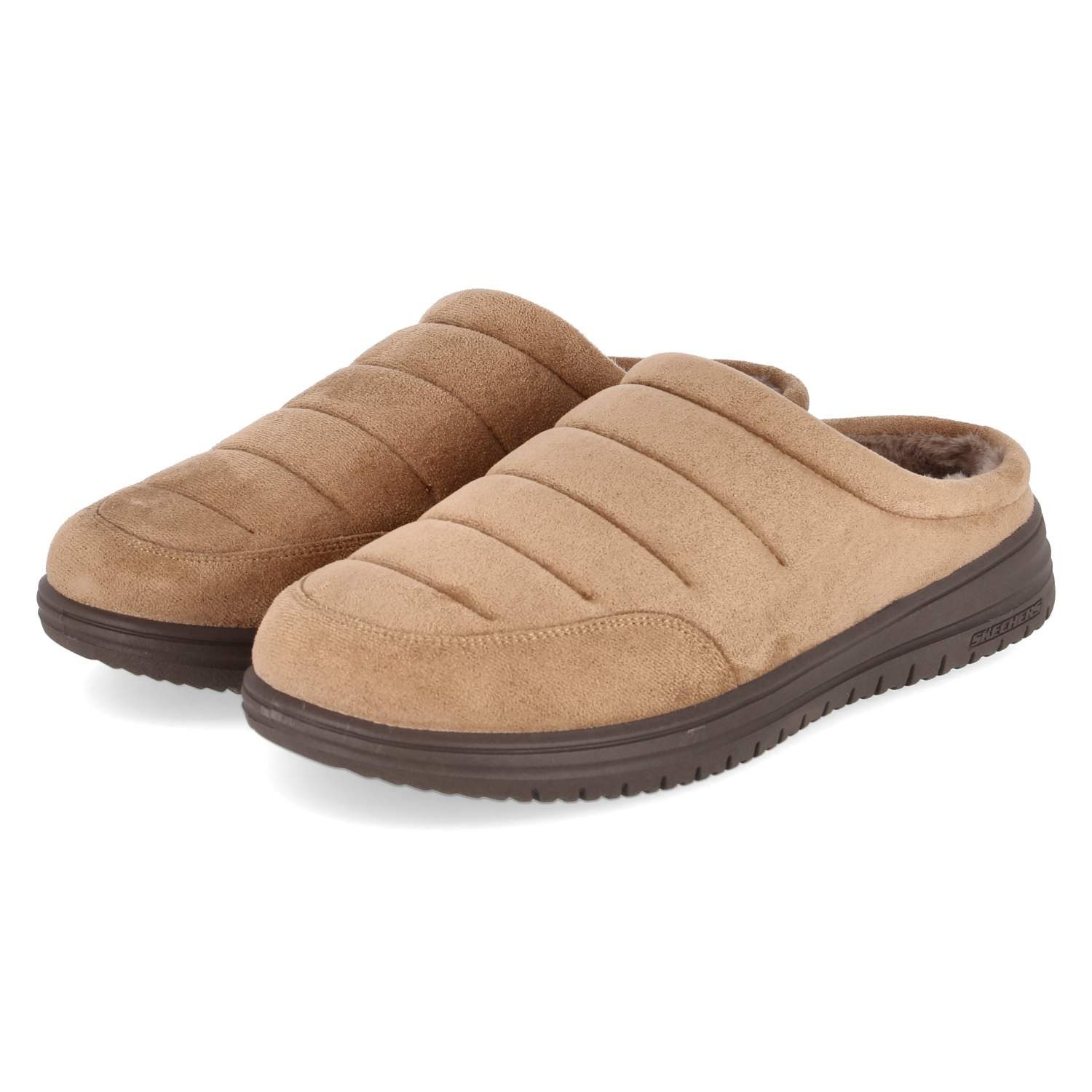 Skechers Skechers Pantoffeln 204636 TAN Herren Textil brown Pantolette