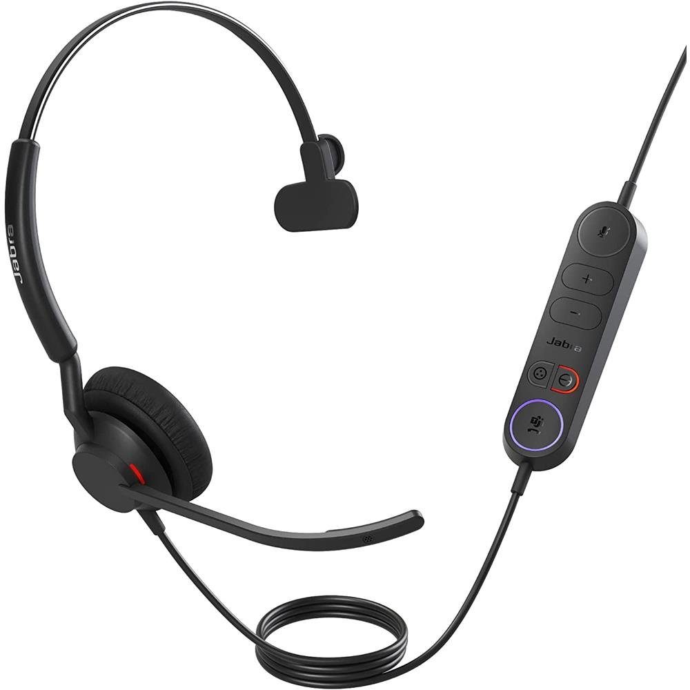 Headset Kabelgebunden Engage Inline (USB-C Jabra 40 Link) Mono Schwarz