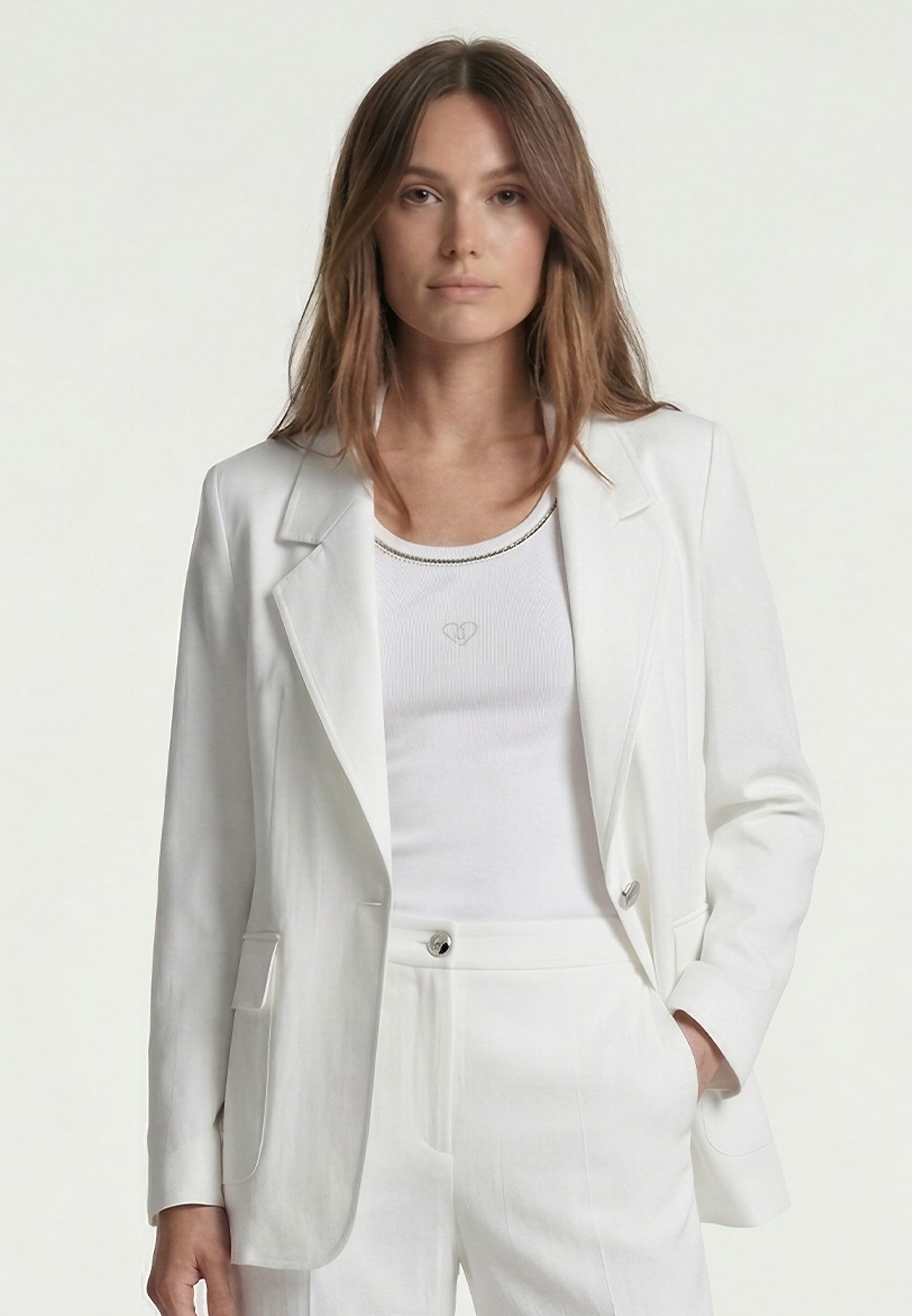 MARC AUREL Longblazer aus Tencel Twill