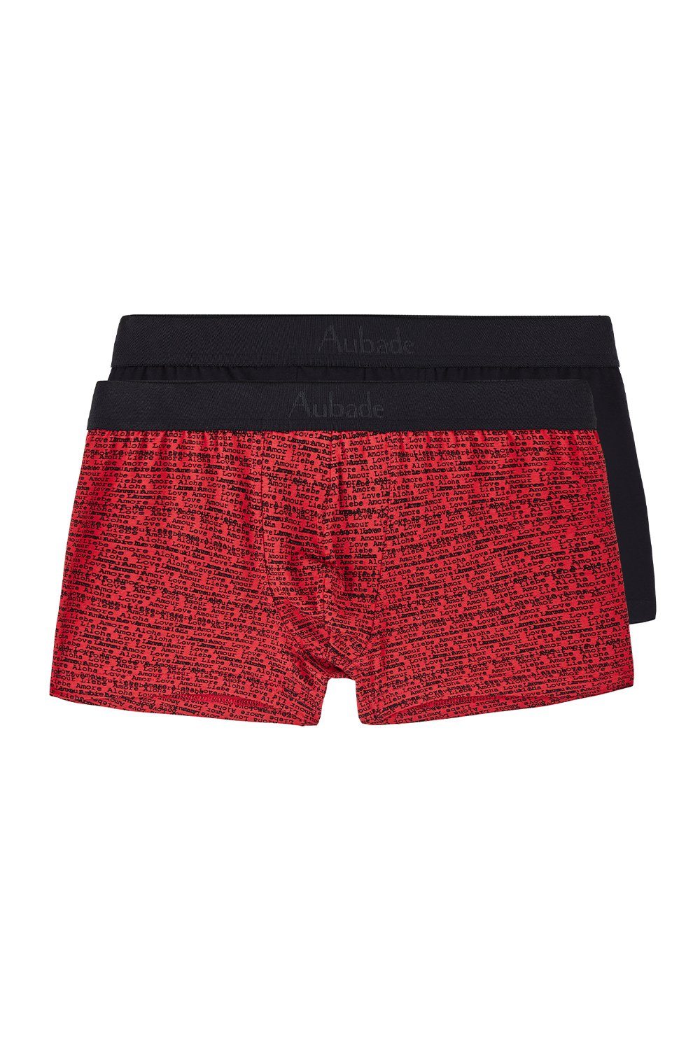 Letters Aubade Boxer, Love Rouge Noir Boxershorts & XB58T Uni (2er-Pack) 2er