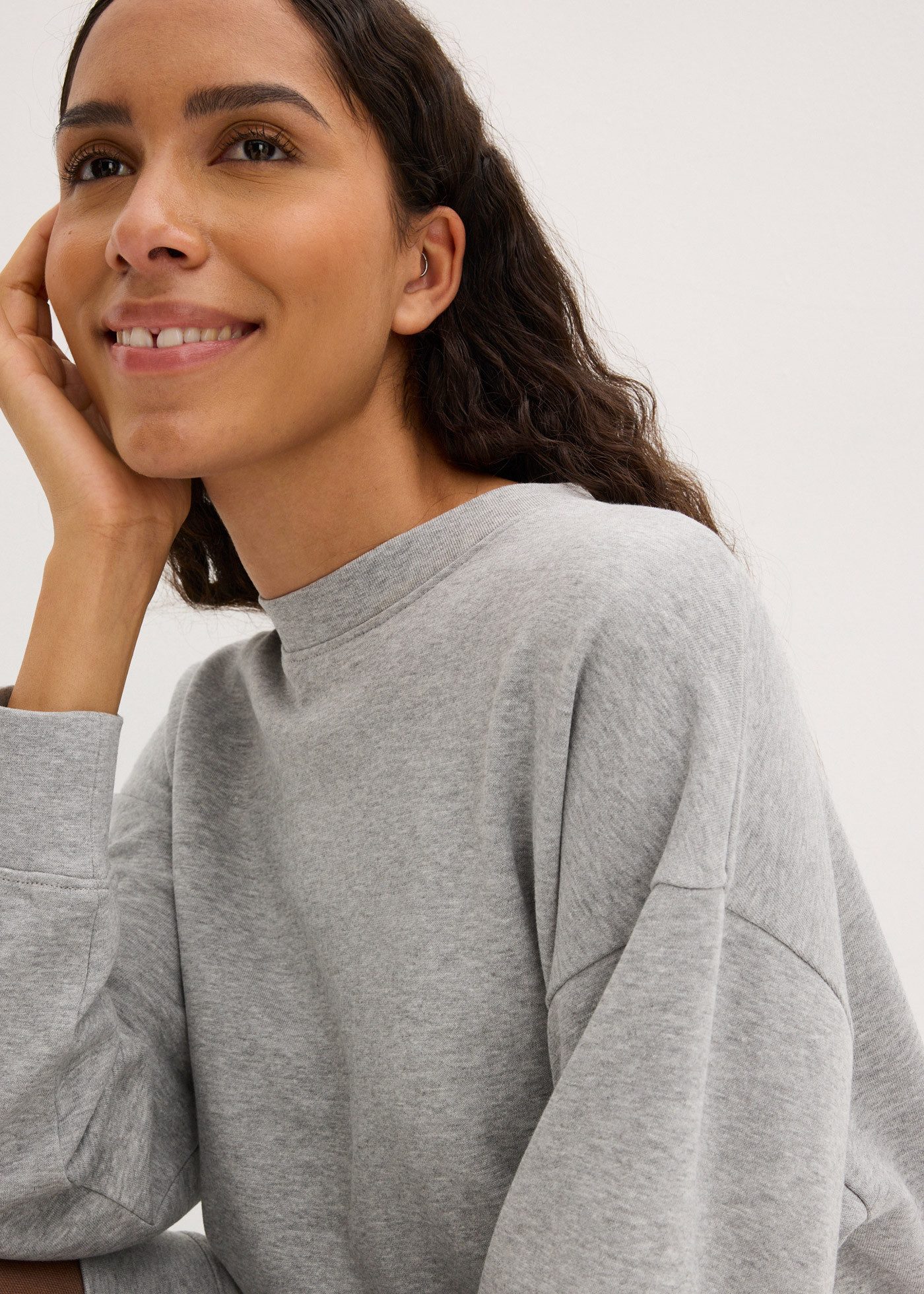 bonprix Sweatkleid für den Alltag, dickeres Material, Oversize-Passform