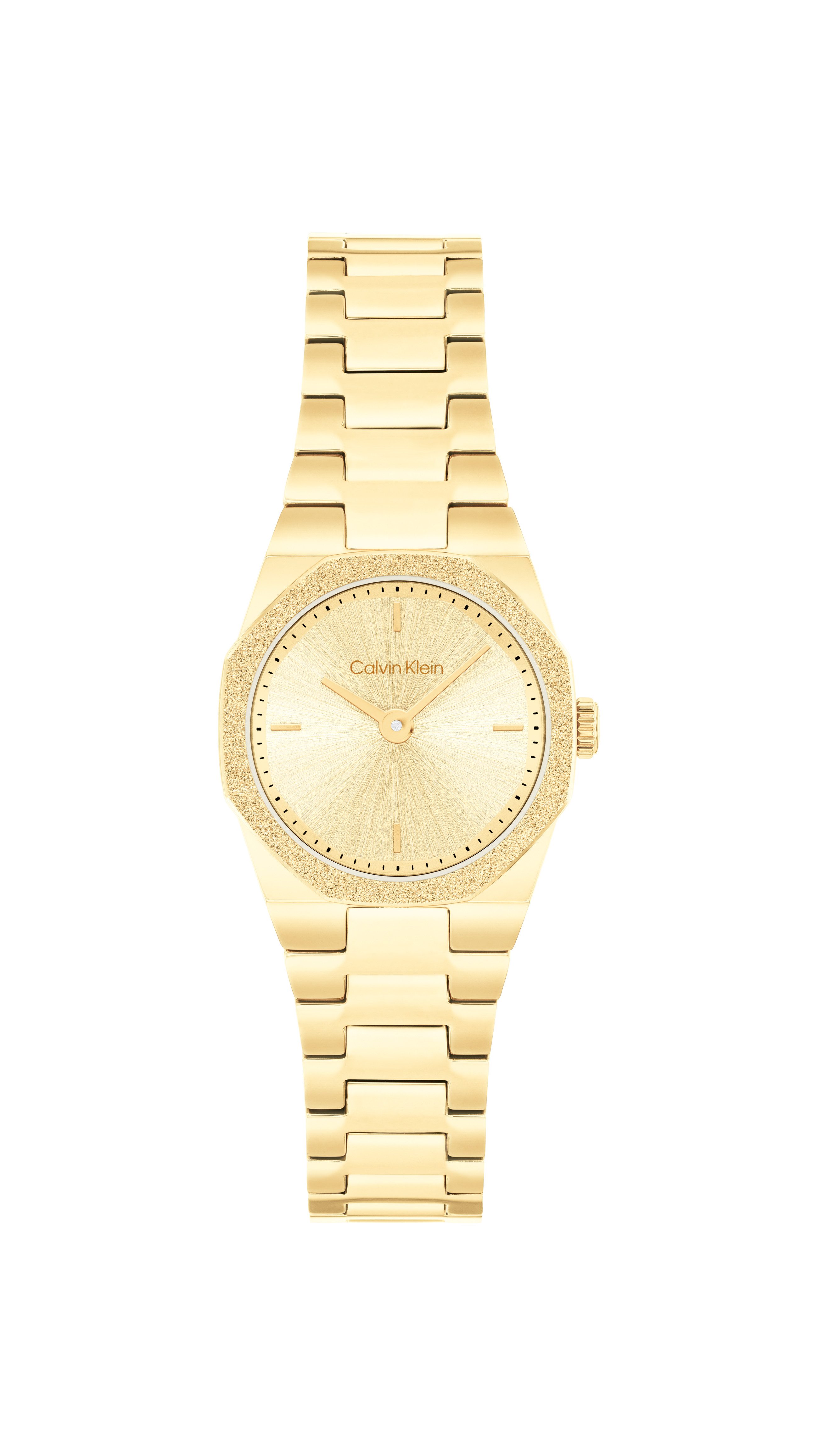 Calvin Klein Quarzuhr Geometric Elegance 25100142, Armbanduhr, Damenuhr, Edelstahlarmband, analog