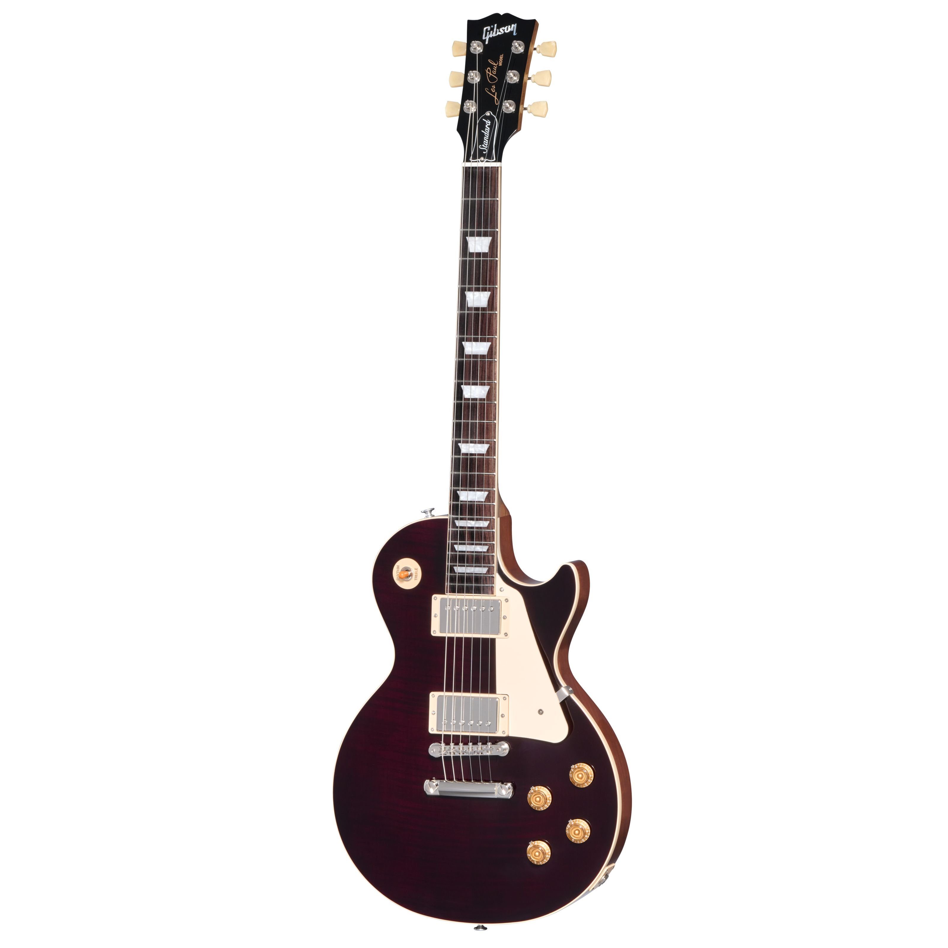 Gibson E-Gitarre, Les Paul Standard 50s Custom Color Figured Translucent Oxblood - Sin