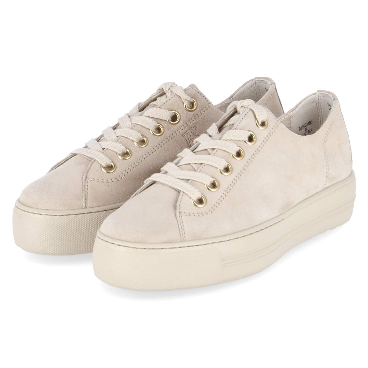 Paul Green Paul Green 4790-829 Damen Rauleder beige Schnürschuh