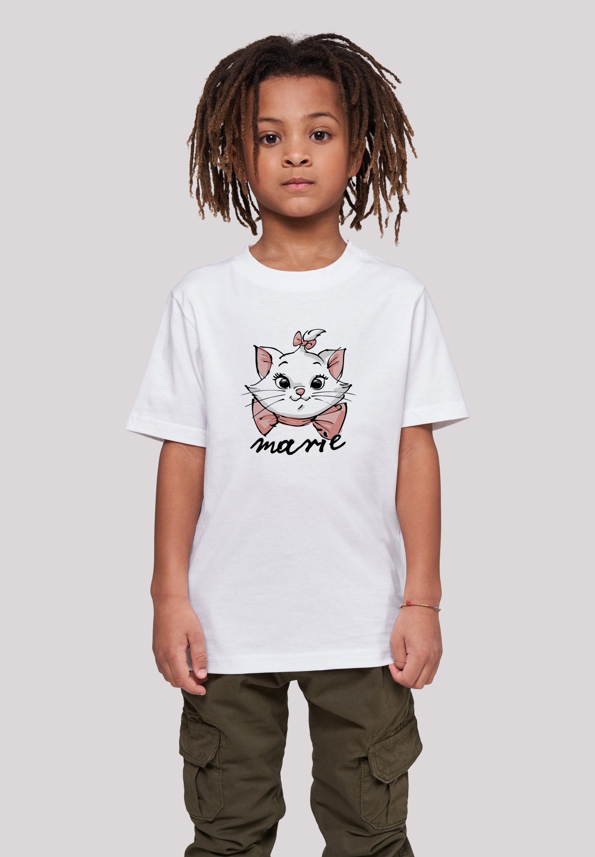 Aristocats The Kinder,Premium Sketch Unisex Merch,Jungen,Mädchen,Bedruckt Disney Face T-Shirt Marie F4NT4STIC