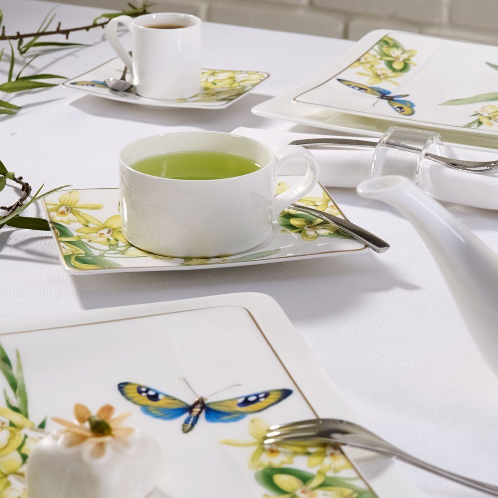 Villeroy & Boch Signature Untertasse Amazonia Mokka-/Espressountertasse, 14 x 11 cm, (1 St), Premium Bone Porcelain, 1 Stck, spülmaschinenfest, Made in Germany