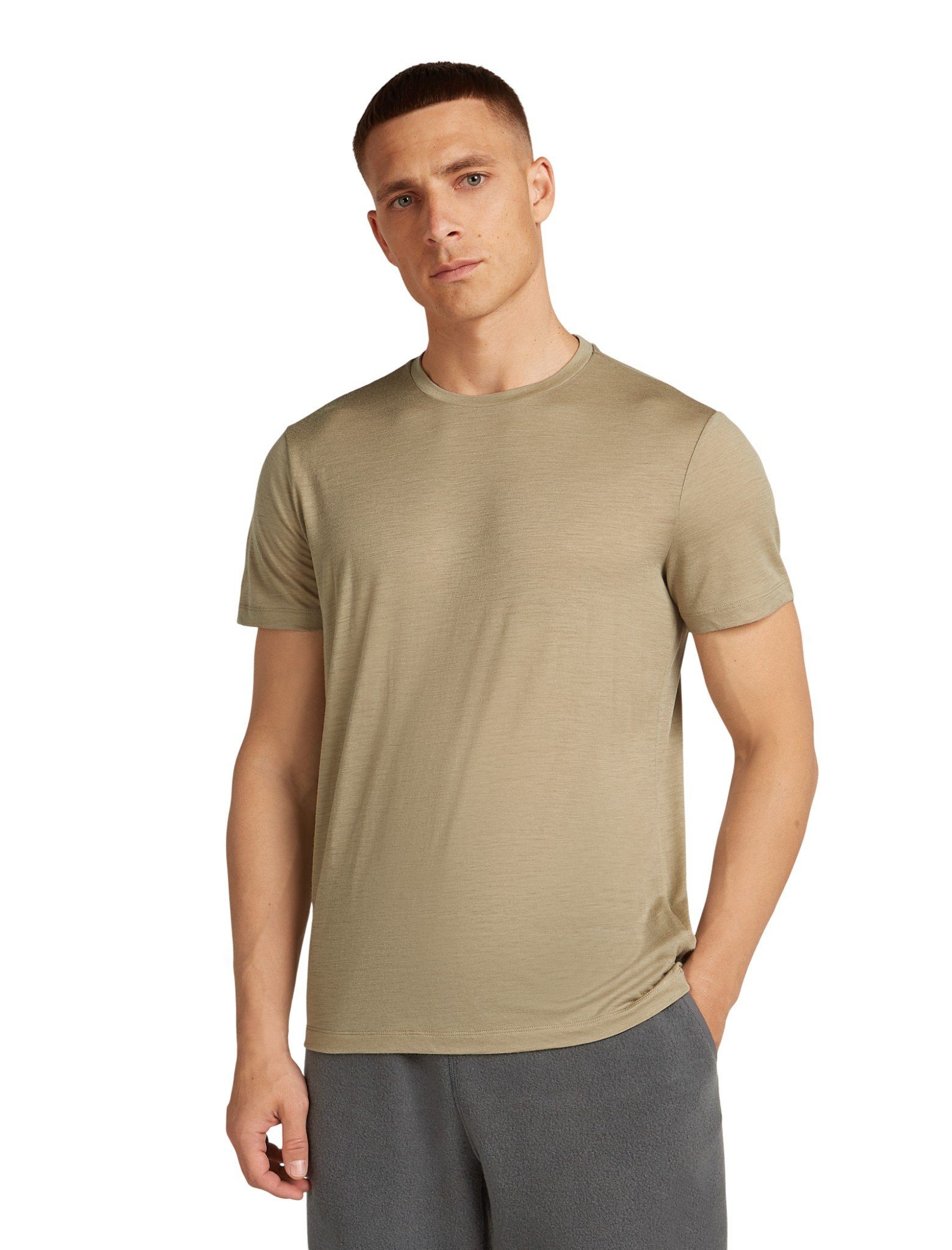 Icebreaker T-Shirt Wander-/Freizeit Merino 150 Tech Lite III (100% Merinowolle) braun