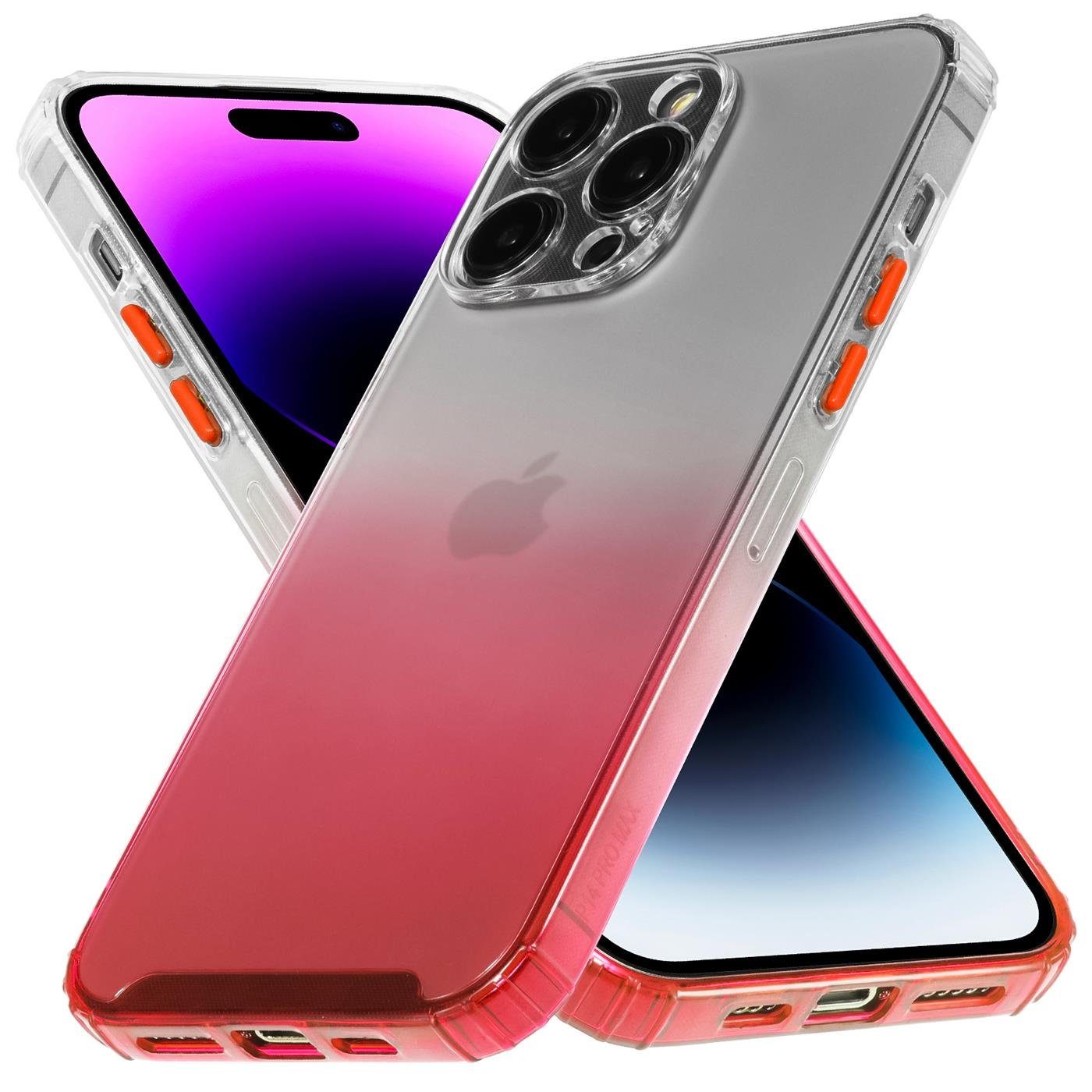 CoolGadget Handyhülle Farbverlauf Twilight Hülle für Apple iPhone 14 Pro  Max 6,7 Zoll, Robust Hybrid Cover Kamera Schutz Hülle für iPhone 14 Pro Max  Case