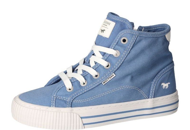 Mustang Shoes High-Top-Sneaker, Freizeitschuh, Schnürboots, Plateau, High Top-Sneaker, Freizeitschuh mit Innenreißverschluss