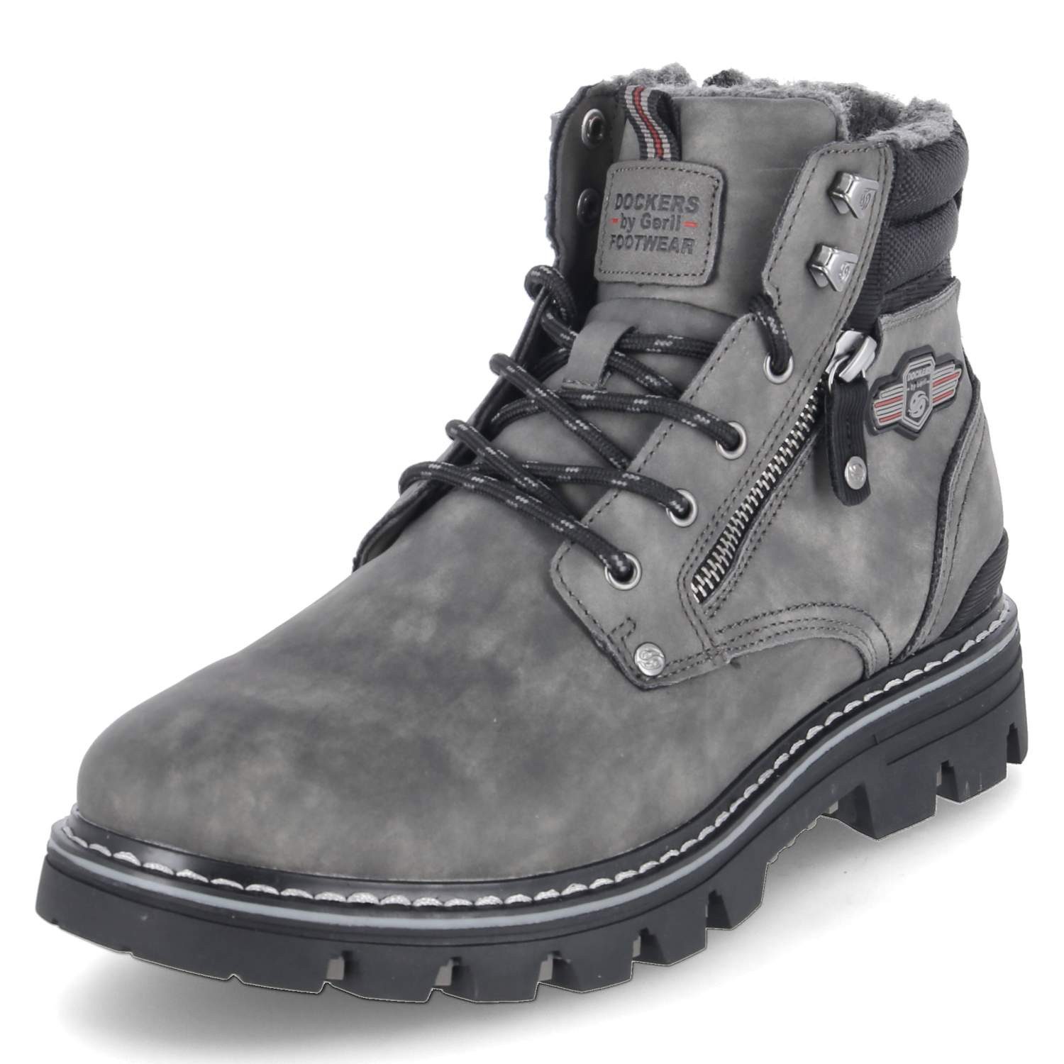 Dockers by Gerli Dockers By Gerli 53HX103-600-220 Herren Synthetik grey Schnürstiefel