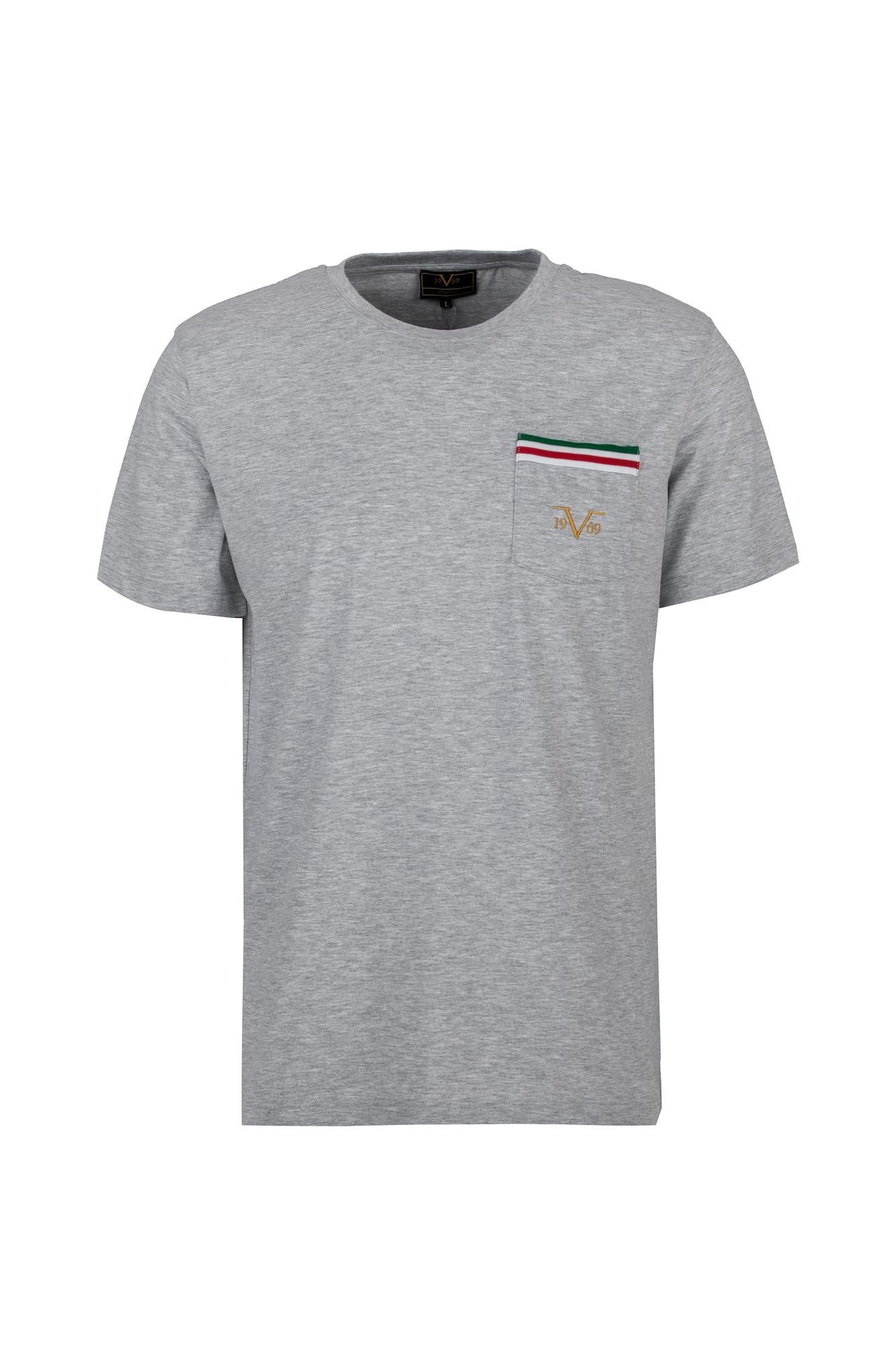19V69 Italia by Versace T-Shirt Federico-031 mit Tasche