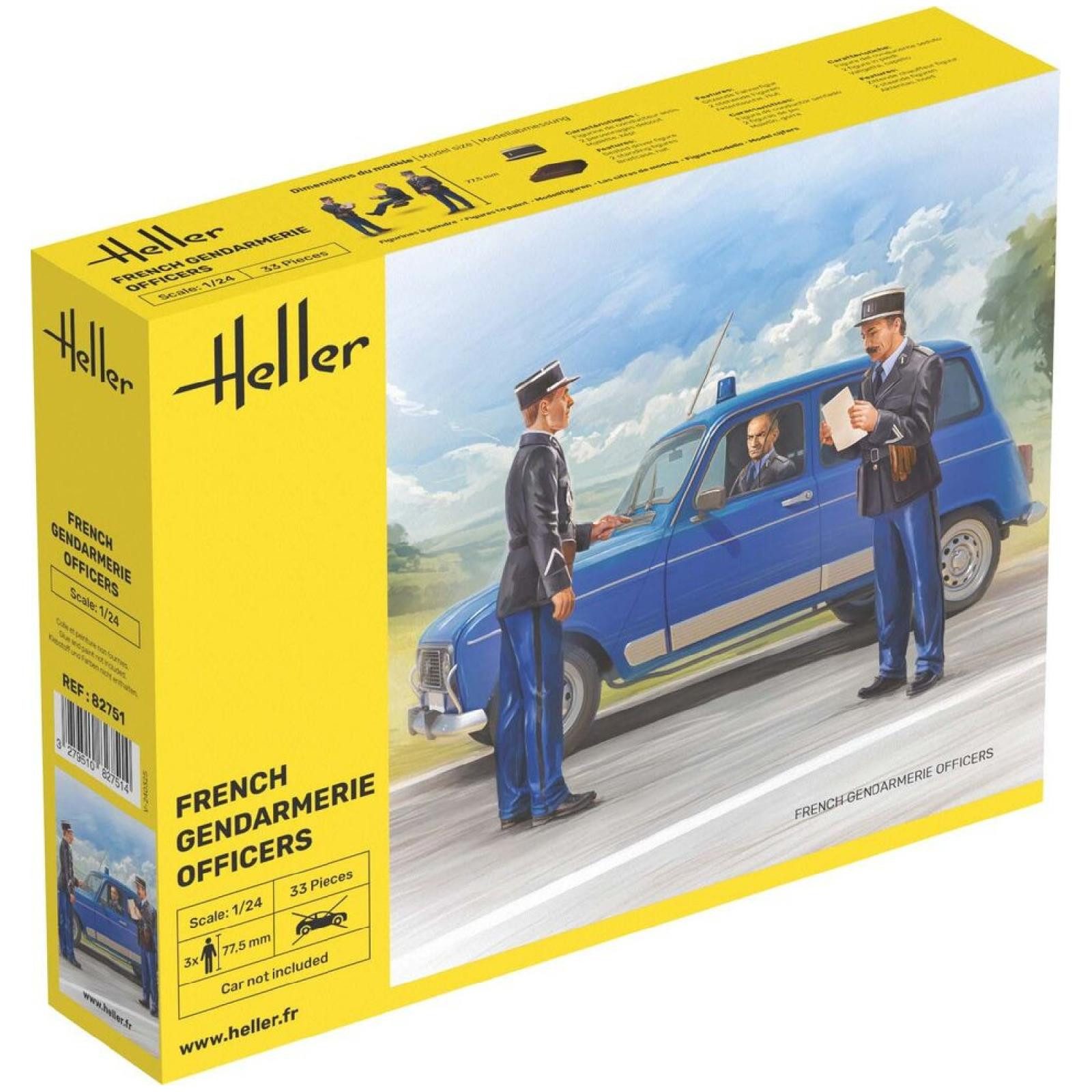 Heller Modellbausatz French Gendarmerie Officers / 1:24